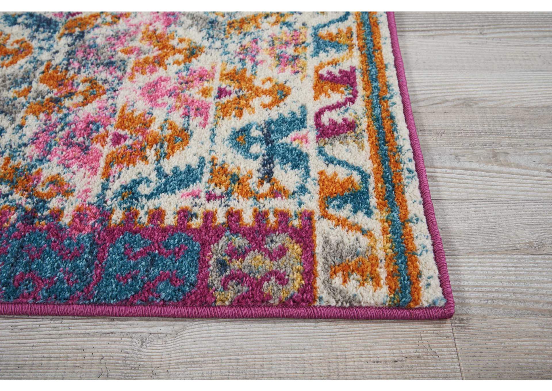 Nourison Passion 2' X 3' Pink Multicolor Moroccan Area Rug,Nourison