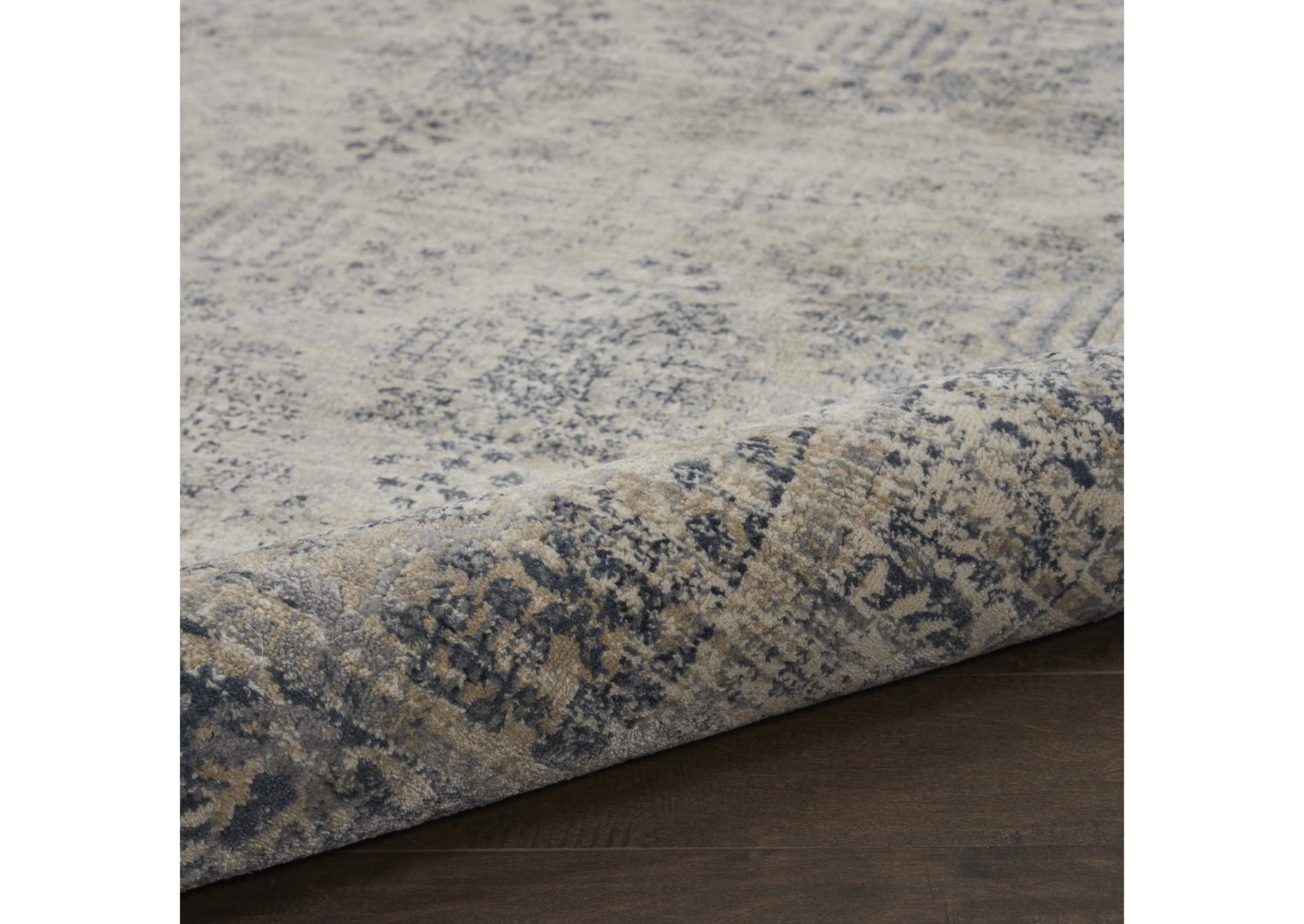 Malta by kathy ireland Home MAI12 Ivory/Blue 5'x8' Area Rug,Nourison