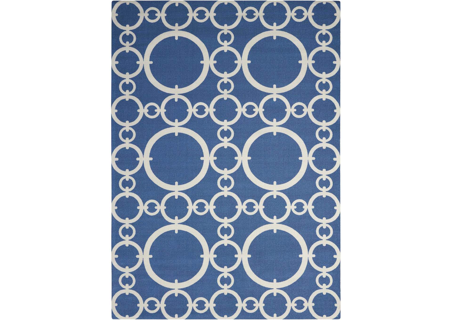 Waverly Sun N Shade SND02 Dark Blue 10'x14' Rug,Nourison
