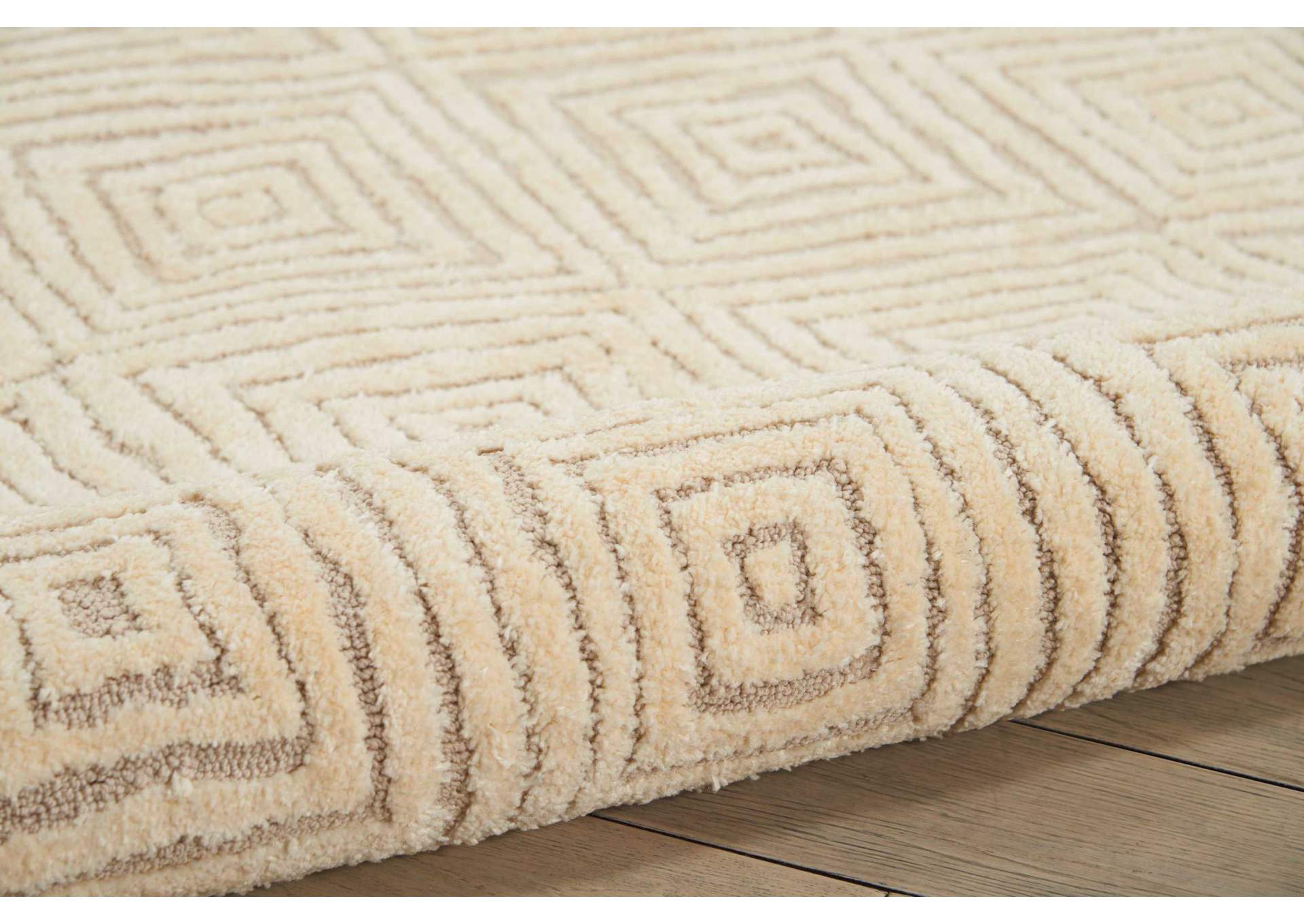 Nourison Deco Mod DEC01 Taupe/Ivory 8'x11' Oversized Rug,Nourison