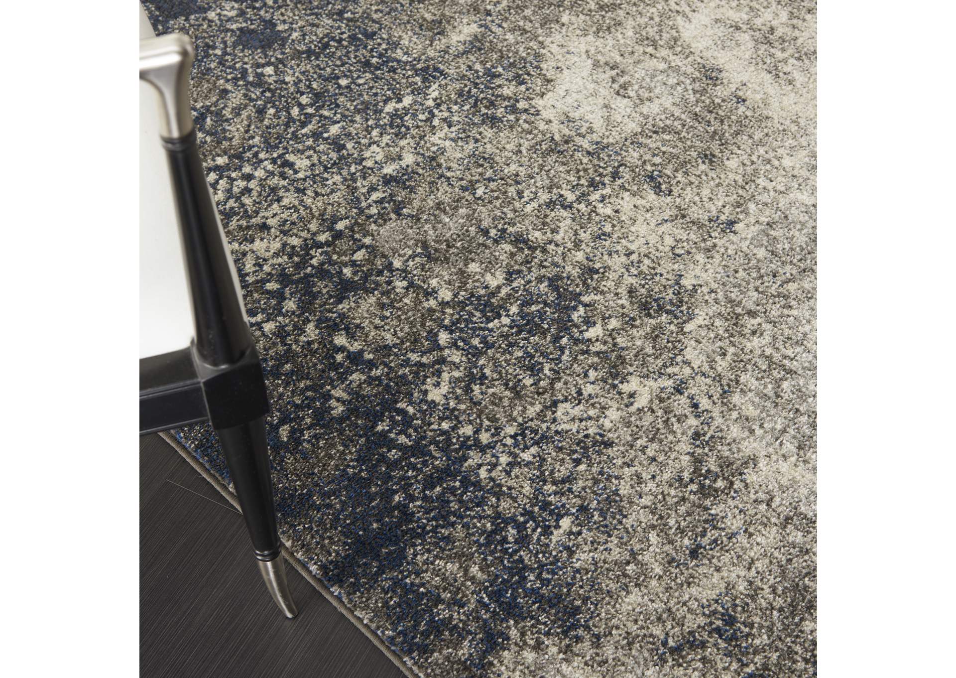 Nourison Passion 4' x 6' Charcoal and Ivory Area Rug,Nourison