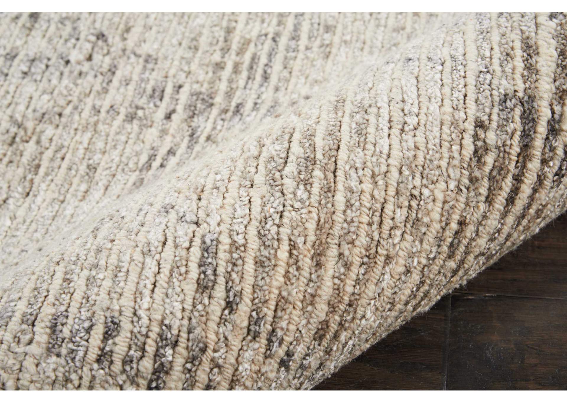 Nourison Ellora ELL02 Grey 10'x14' Oversized Handmade Rug,Nourison