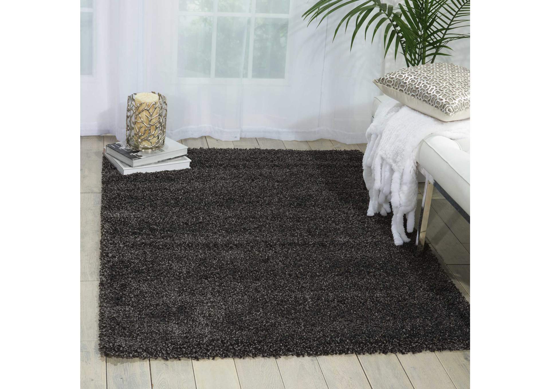 Nourison Amore AMOR1 Grey 8'x11' Rug,Nourison