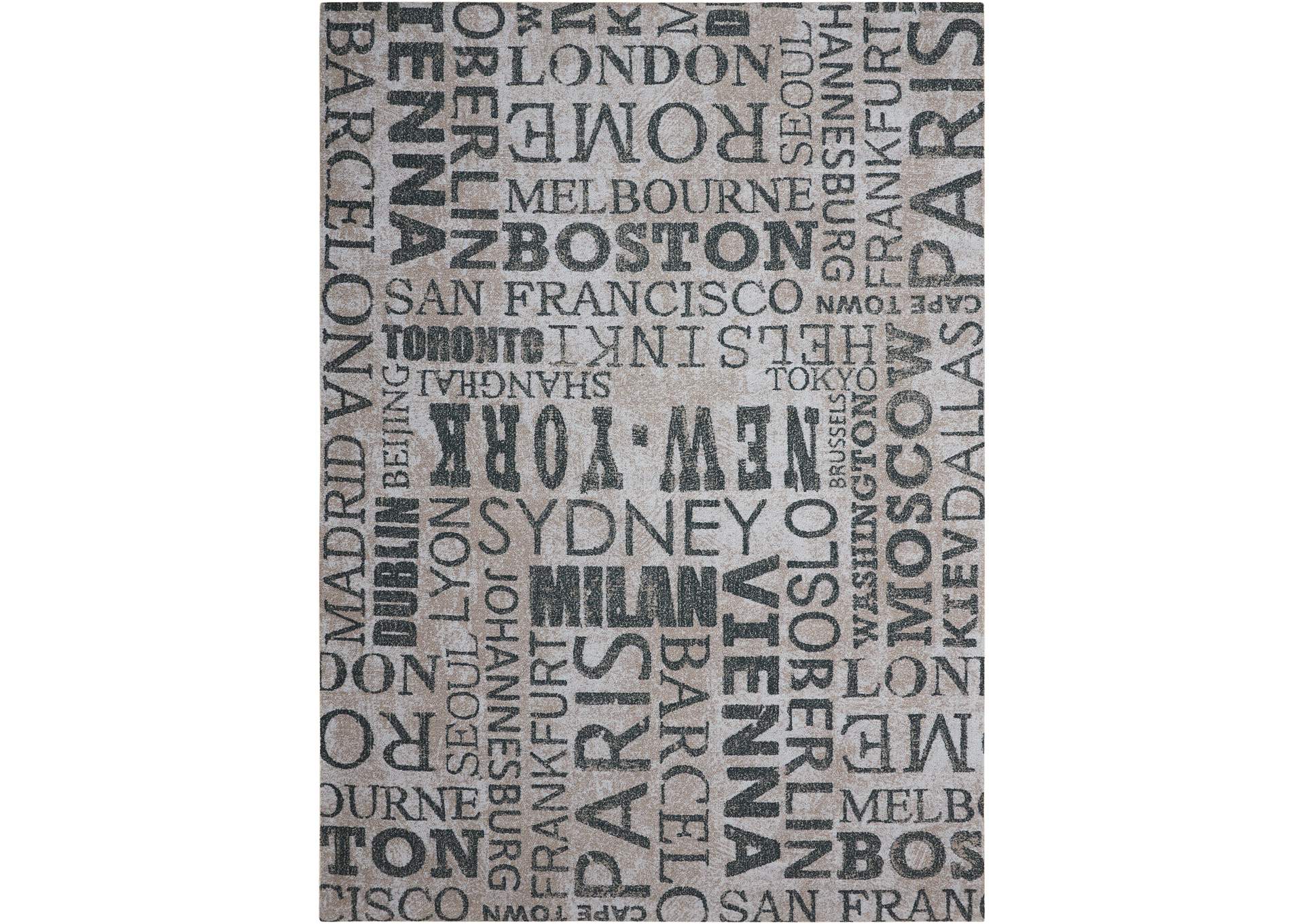 Waverly Sun N Shade SND10 Grey 8'x11' Rug,Nourison