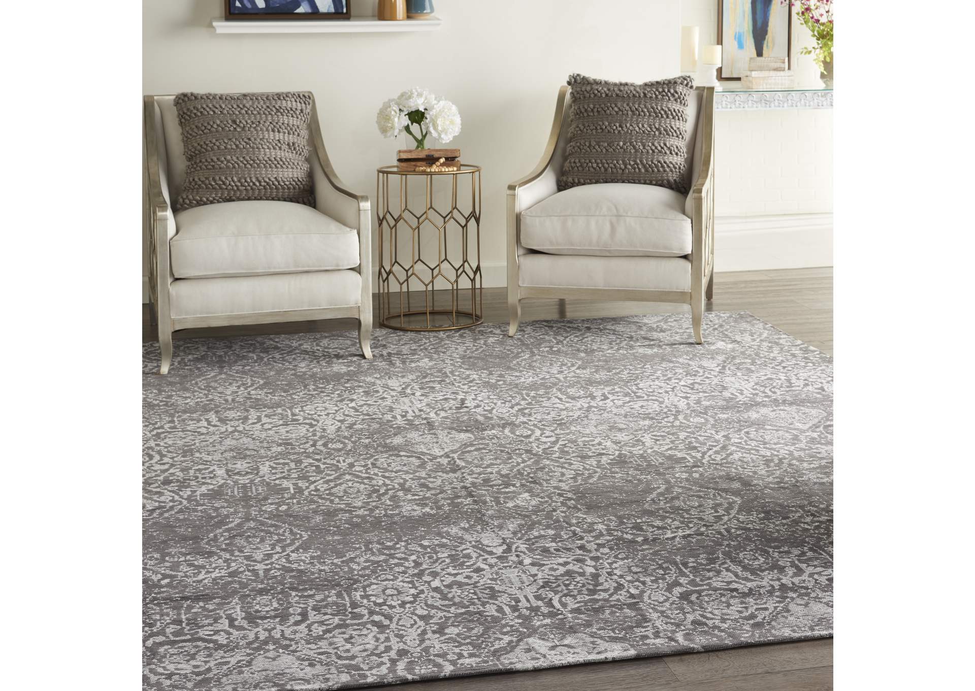 Nourison Damask 9' x 12' Area Rug,Nourison
