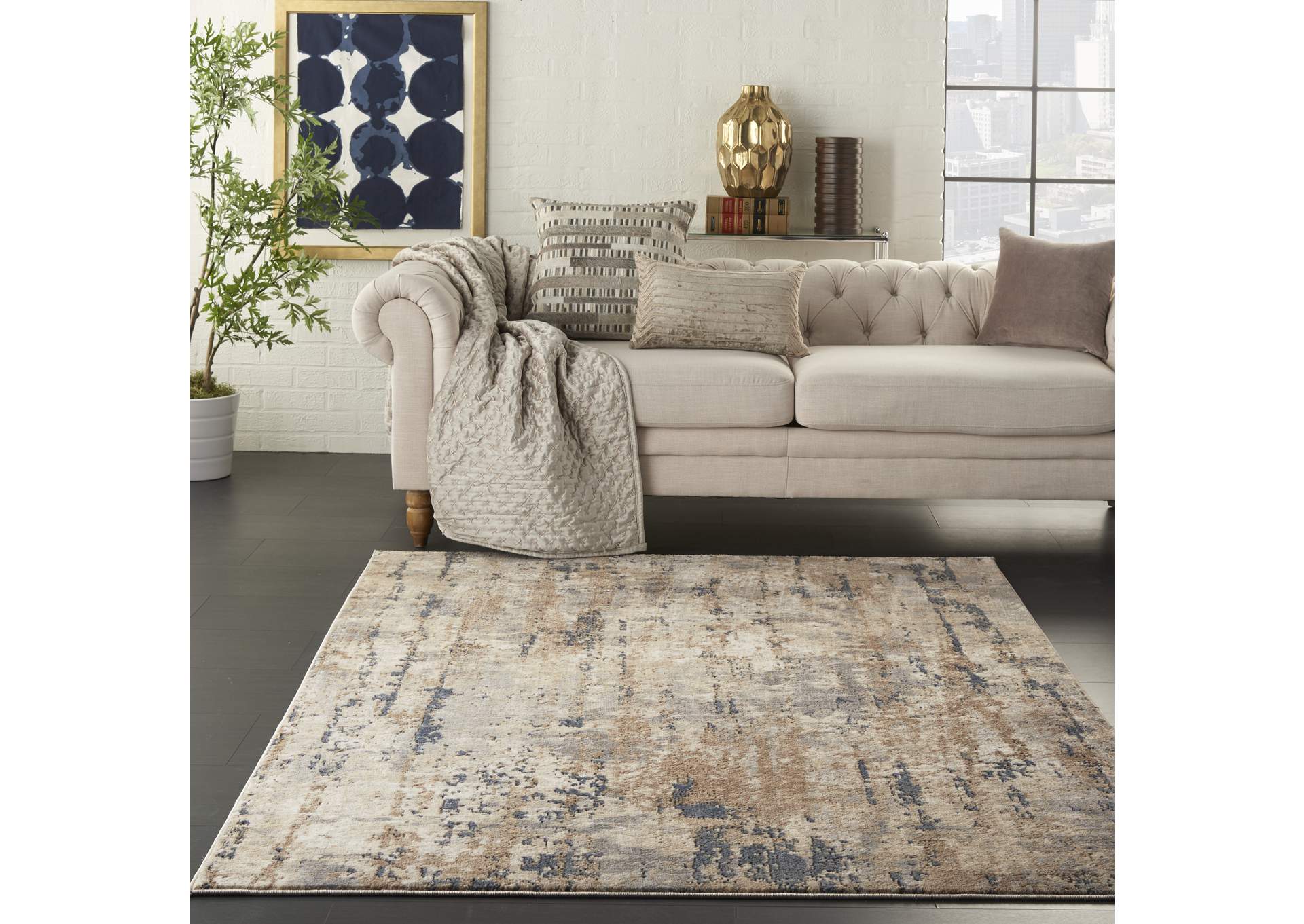 Nourison Quarry 4' x 6' Modern Area Rug,Nourison