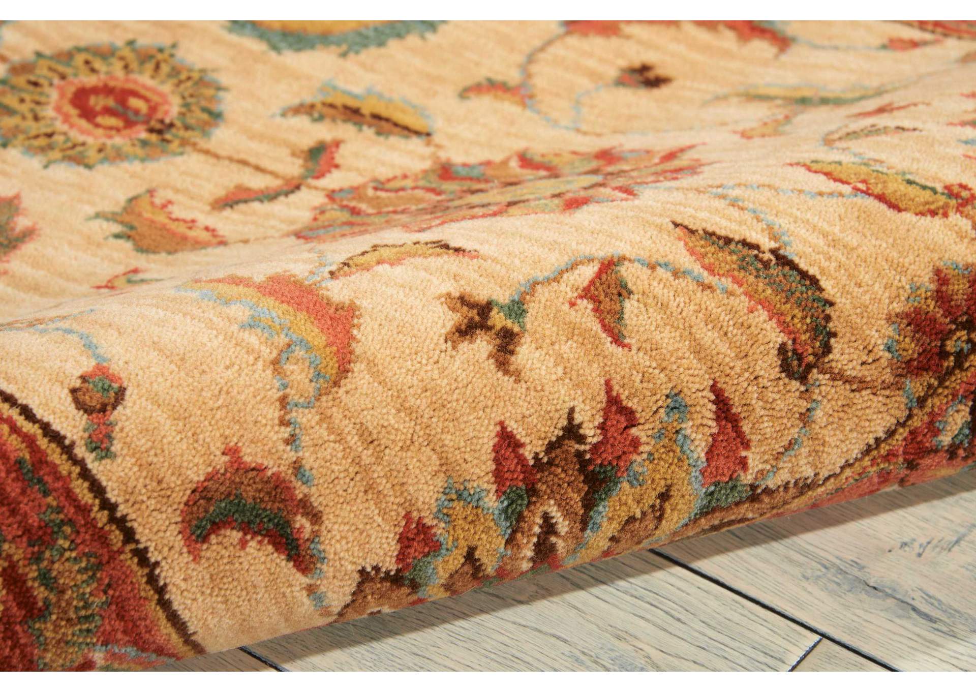 Nourison Living Treasures LI04 Beige Multicolor 8' Runner Hallway Rug,Nourison