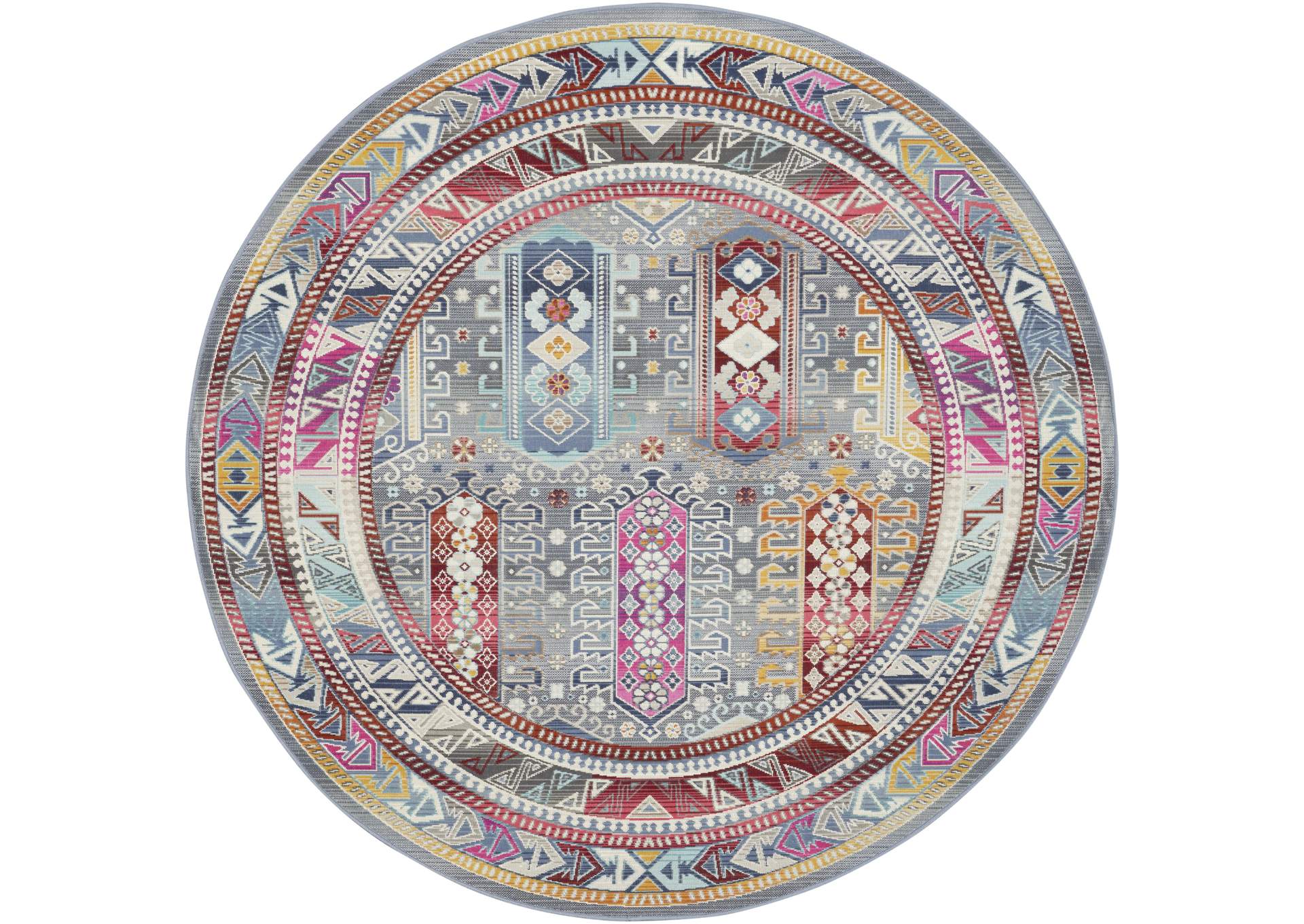 Nourison Vintage Kashan 6' Round Area Rug,Nourison