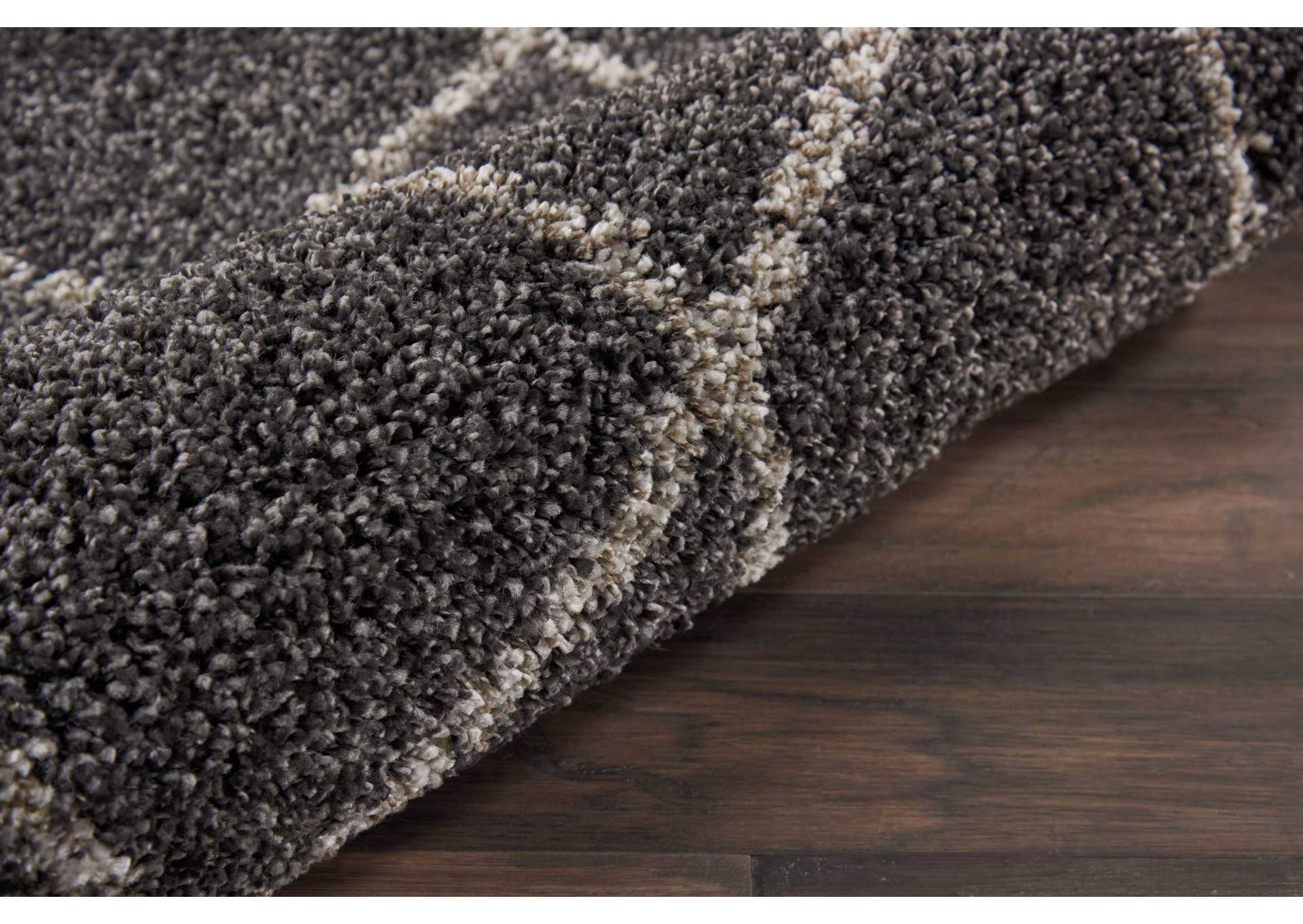 Nourison Brisbane BRI03 Black 8' Runner Hallway Rug,Nourison