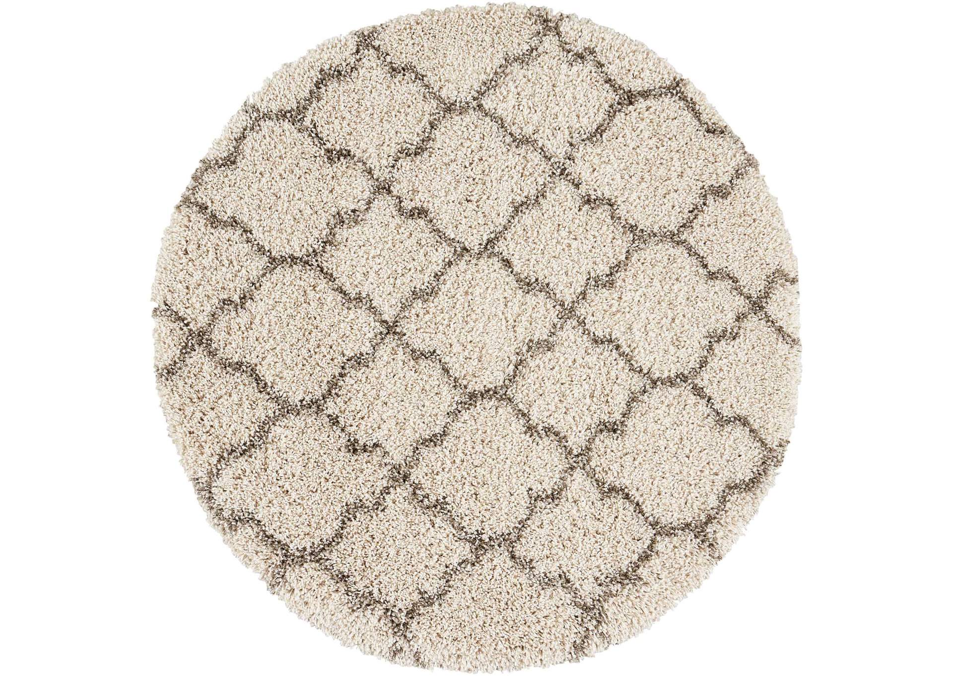 Nourison Amore AMOR2 Beige 4' Round Area Rug,Nourison