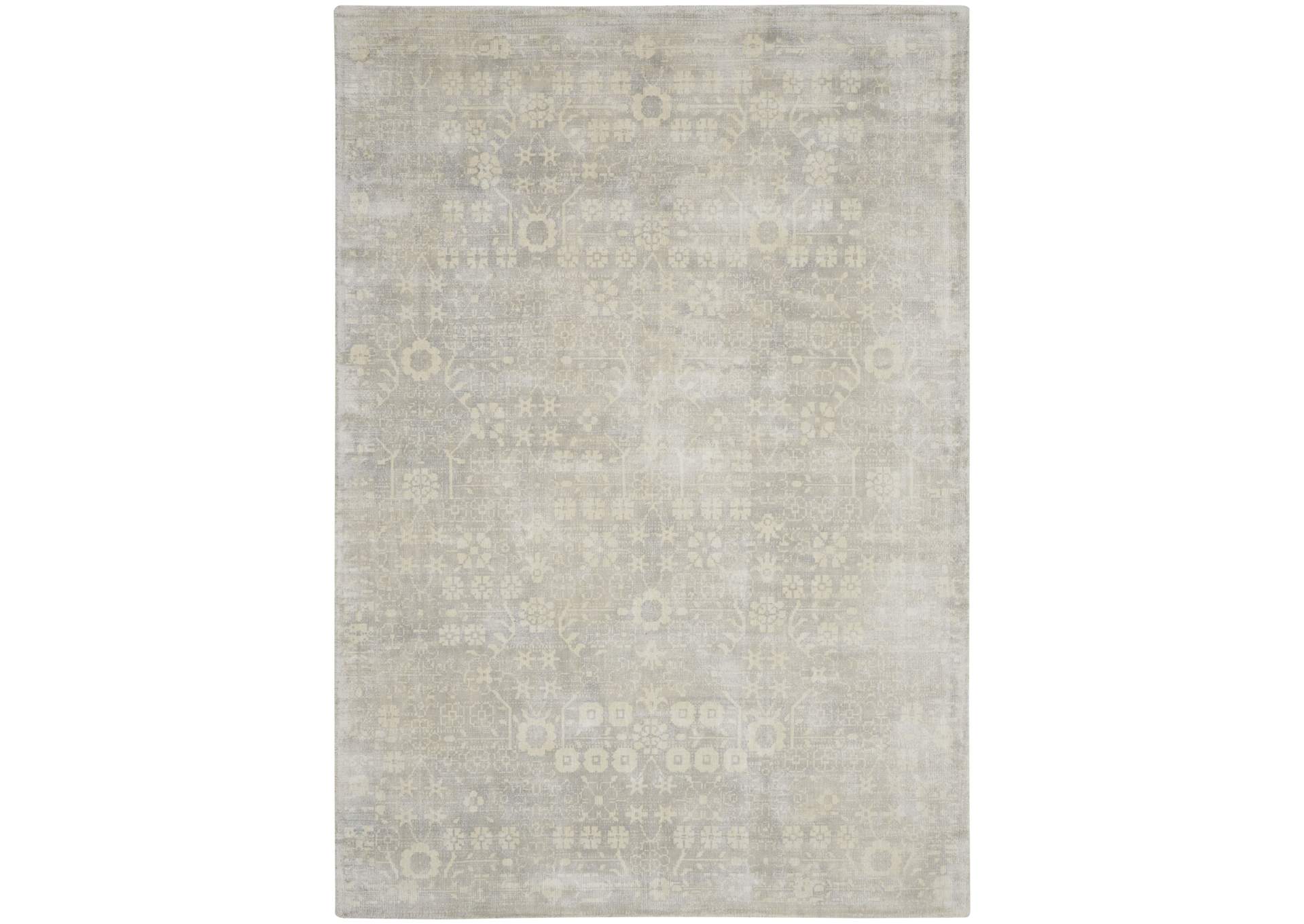 kathy ireland Home Desert Skies DSK02 Light Grey 4'x6' Area Rug,Nourison