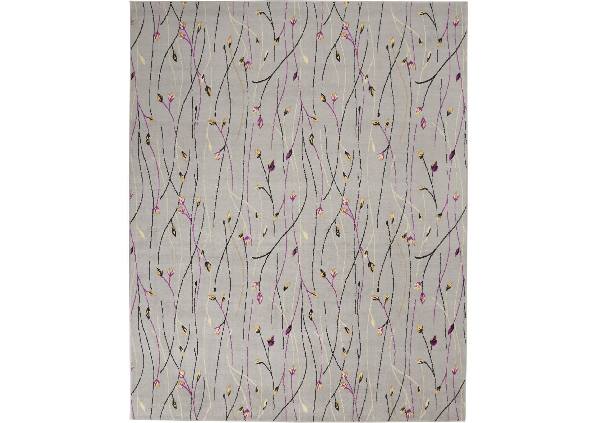 Nourison Grafix GRF15 Grey 8'x10' Large Rug,Nourison