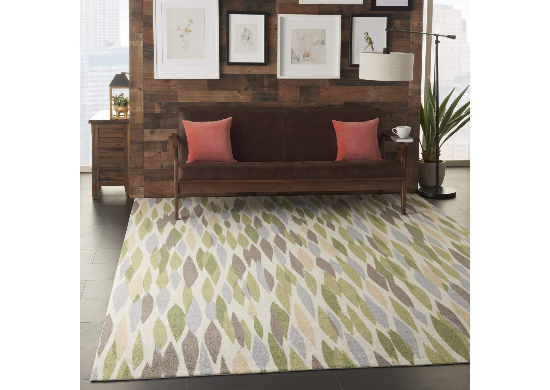 Waverly Sun N Shade SND01 Purple 8'x11' Rug,Nourison