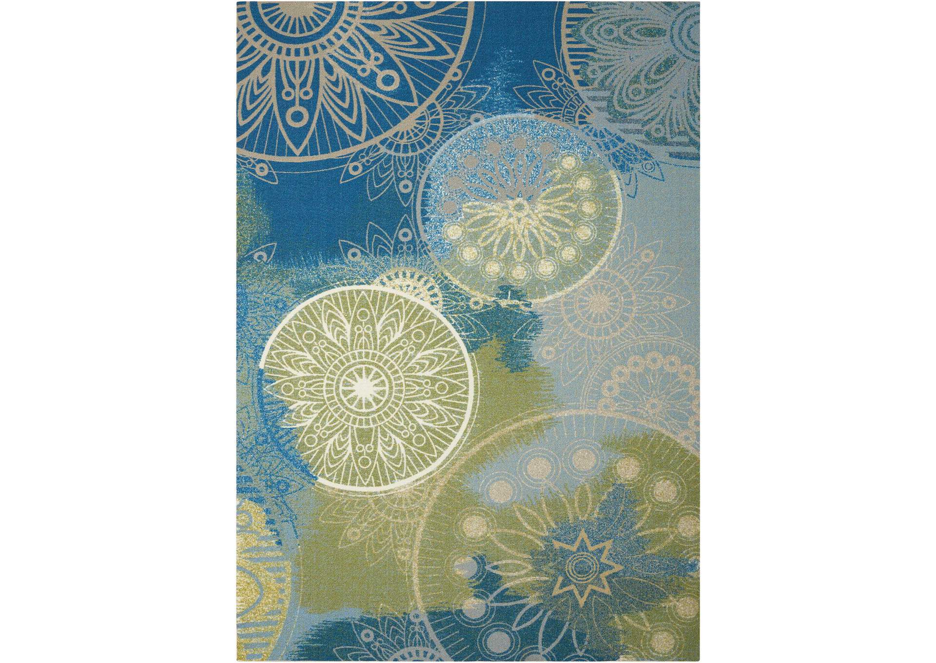 Nourison Home & Garden RS092 Blue 10'x14' Rug,Nourison