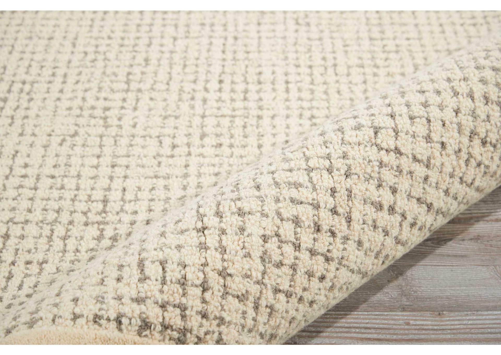 kathy ireland Home River Brook KI809 Grey and White 4'x6' Area Rug,Nourison