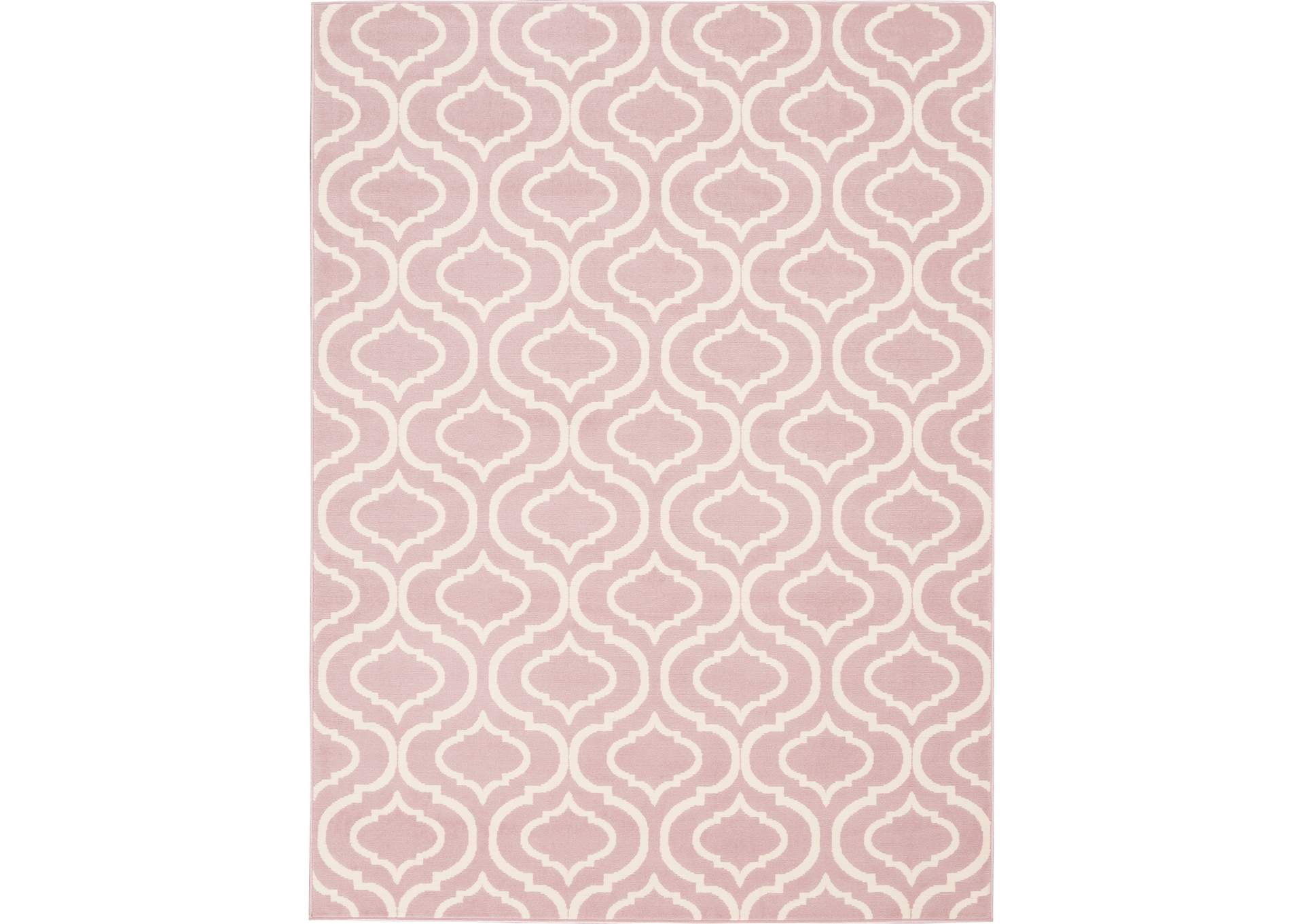 Nourison Jubilant JUB19 Pink 6'x9' Moroccan Area Rug,Nourison