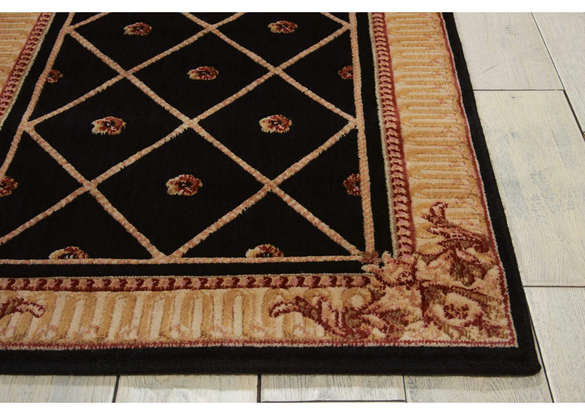 Nourison Ashton House AS03 Black 4'x6' Area Rug,Nourison