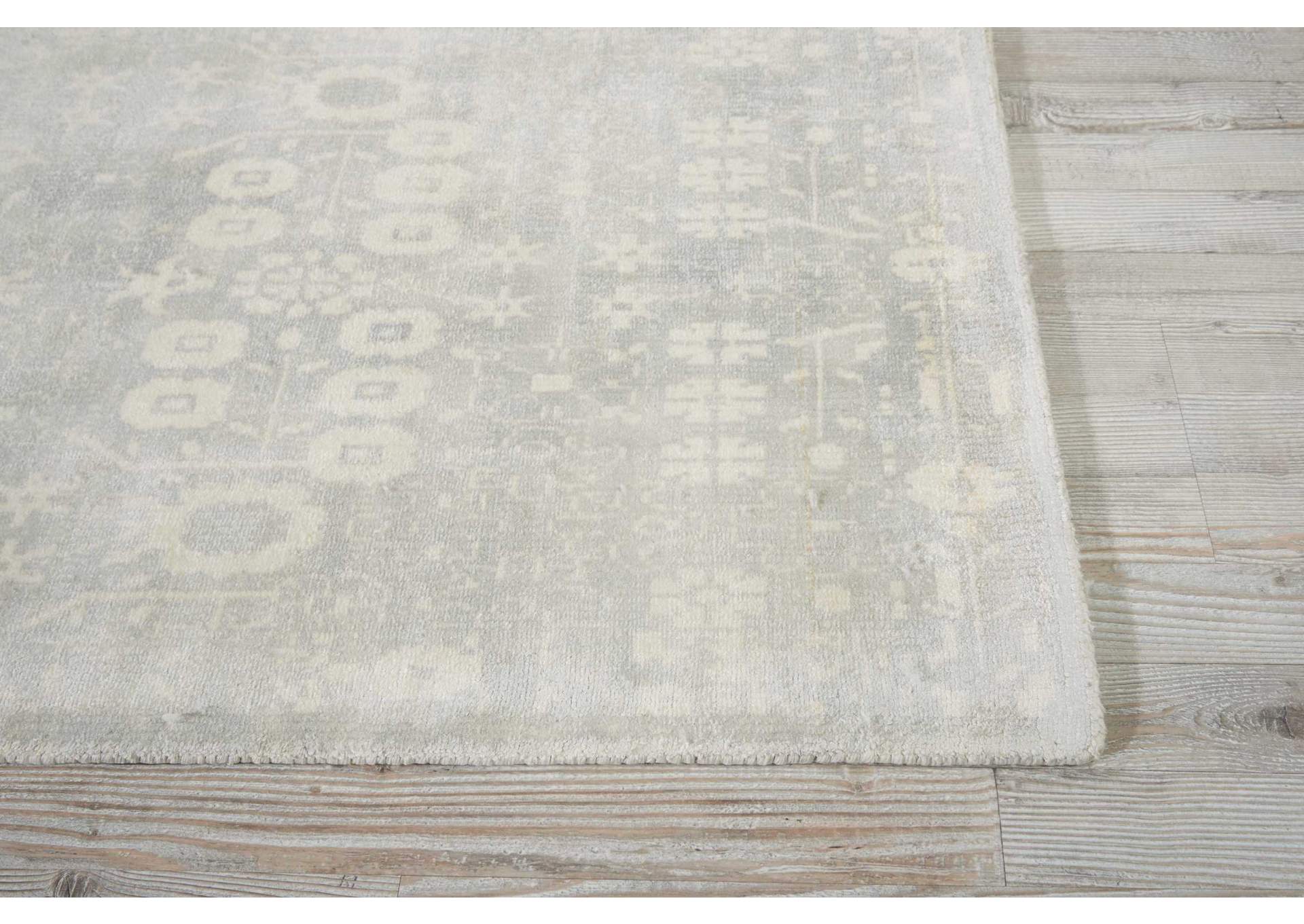 kathy ireland Home Desert Skies DSK02 Light Grey 8' Runner Hallway Rug,Nourison