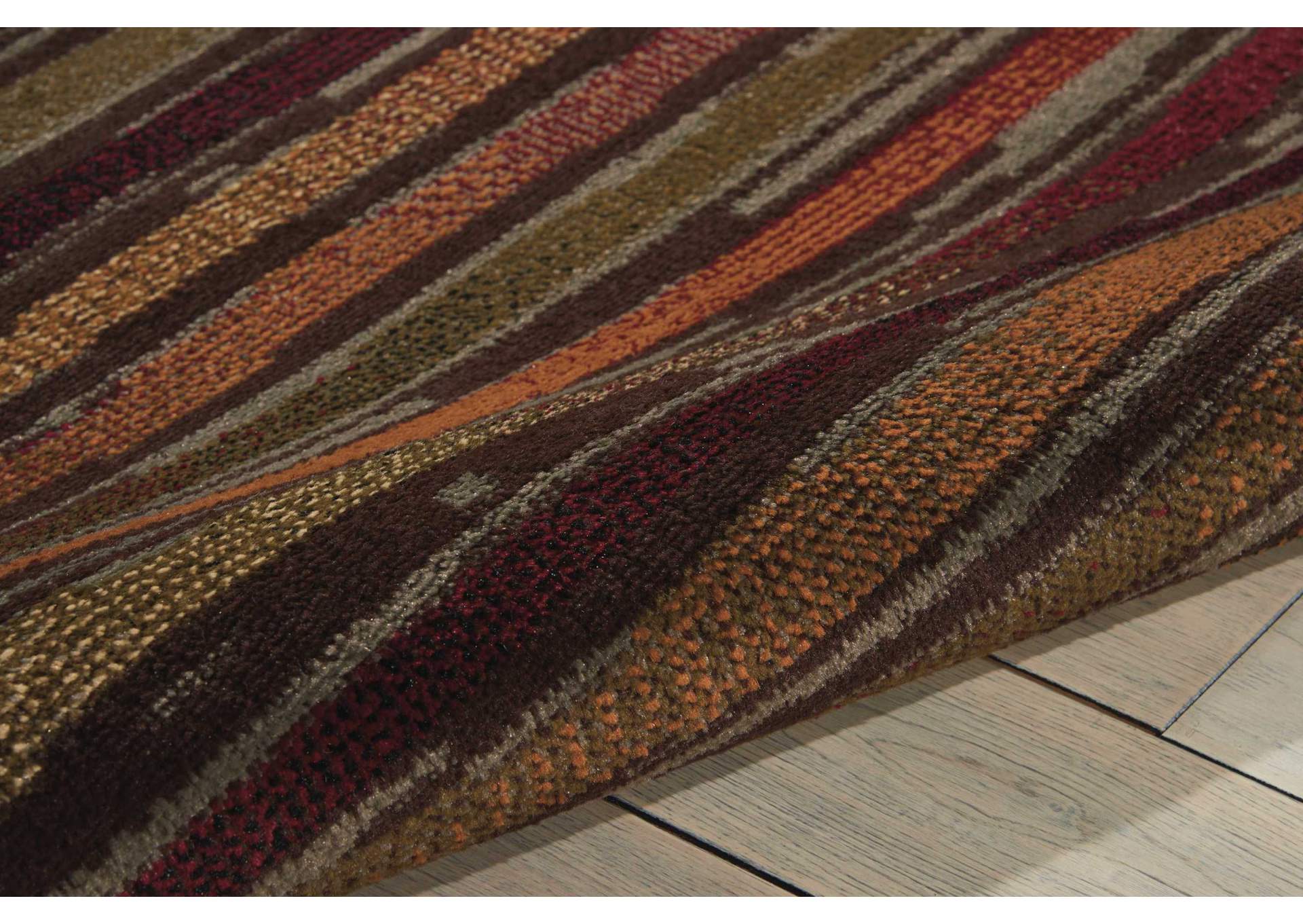 Nourison Paramount PAR15 Multicolor 5' Round Area Rug,Nourison