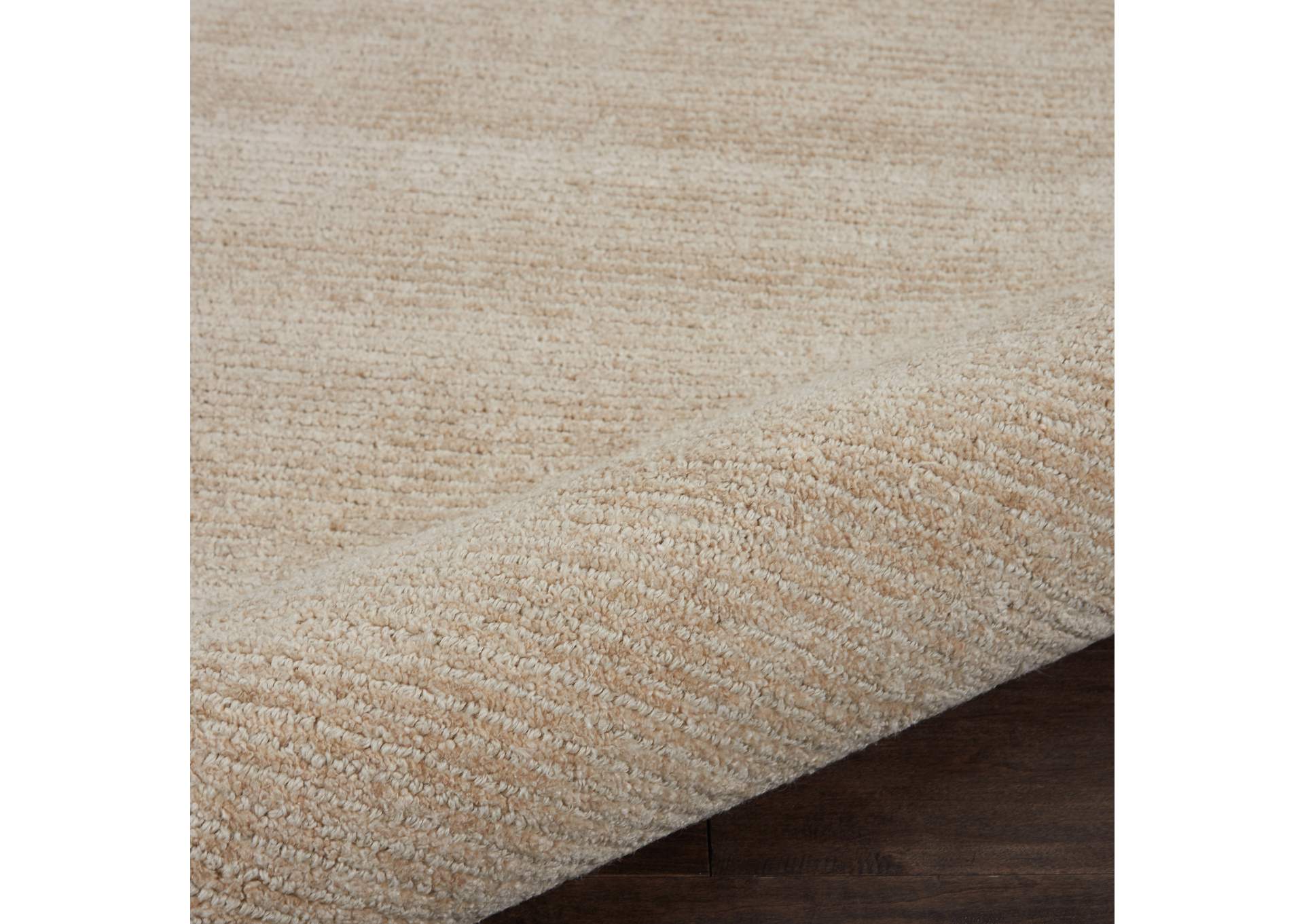 Nourison Weston WES01 Beige 8' Runner Textured Hallway Rug,Nourison