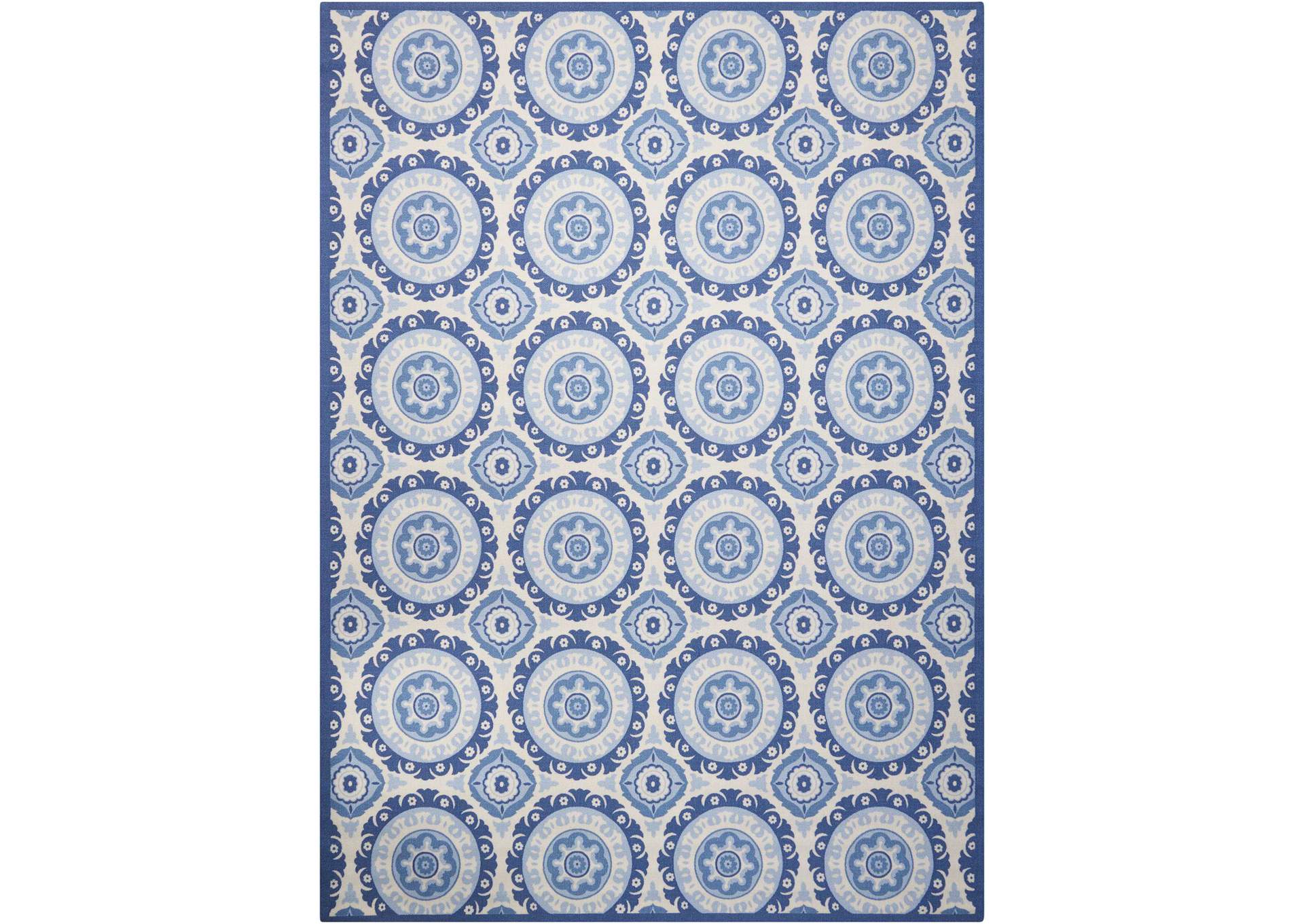 Waverly Sun N Shade SND16 Dark Blue 5'x8' Area Rug,Nourison