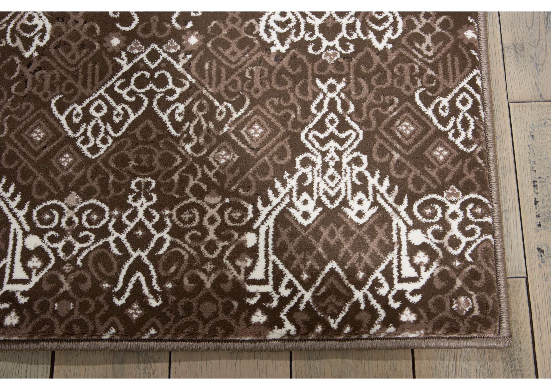 Nourison Karma KRM04 Brown 5'x7' Area Rug,Nourison