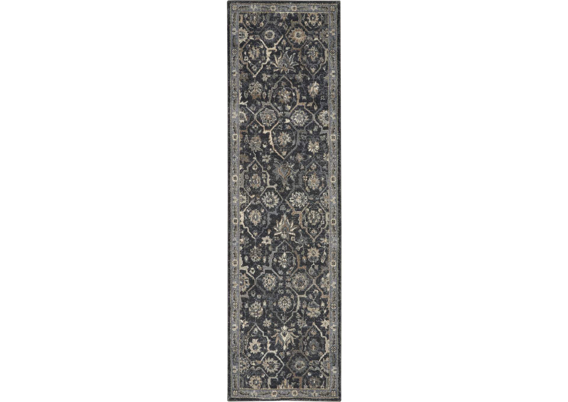 Kathy Ireland Moroccan Celebration 8' Runner Area Rug,Nourison