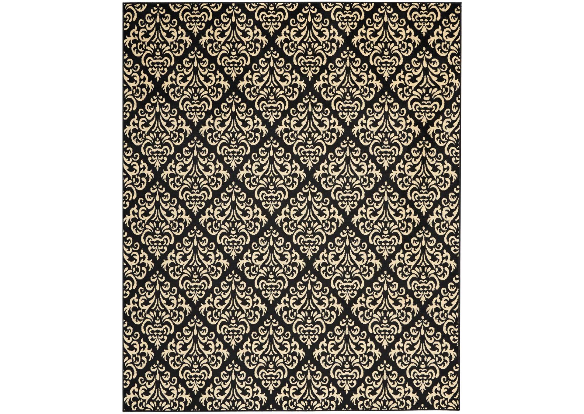 Nourison Grafix GRF06 Black 8'x10' Large Rug,Nourison