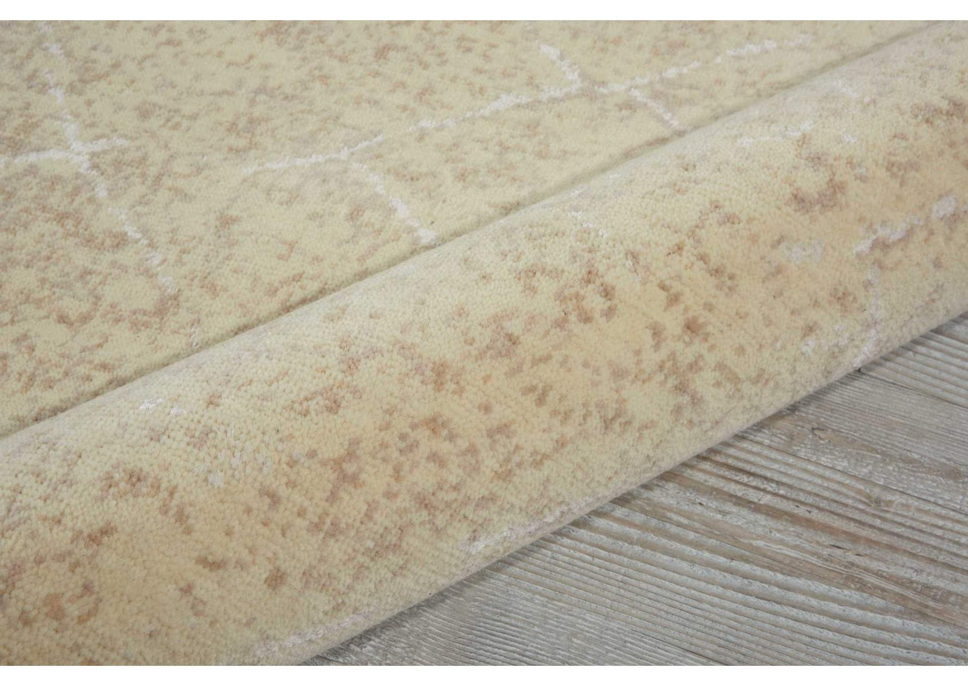 Nourison Silk Elements SKE20 Beige 10' Runner Hallway Rug,Nourison