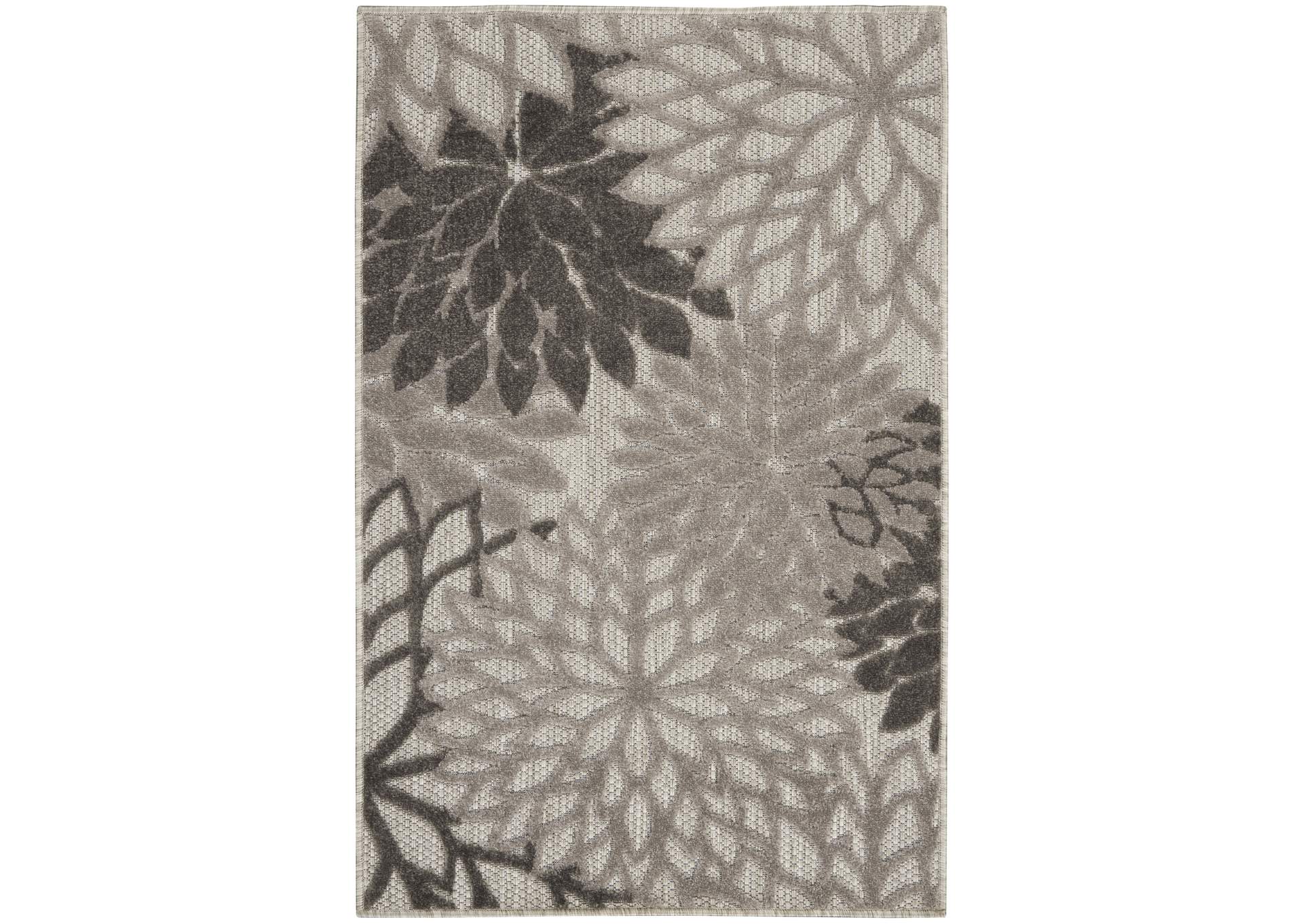 Nourison Aloha 3'x4' Silver Grey Area Rug,Nourison