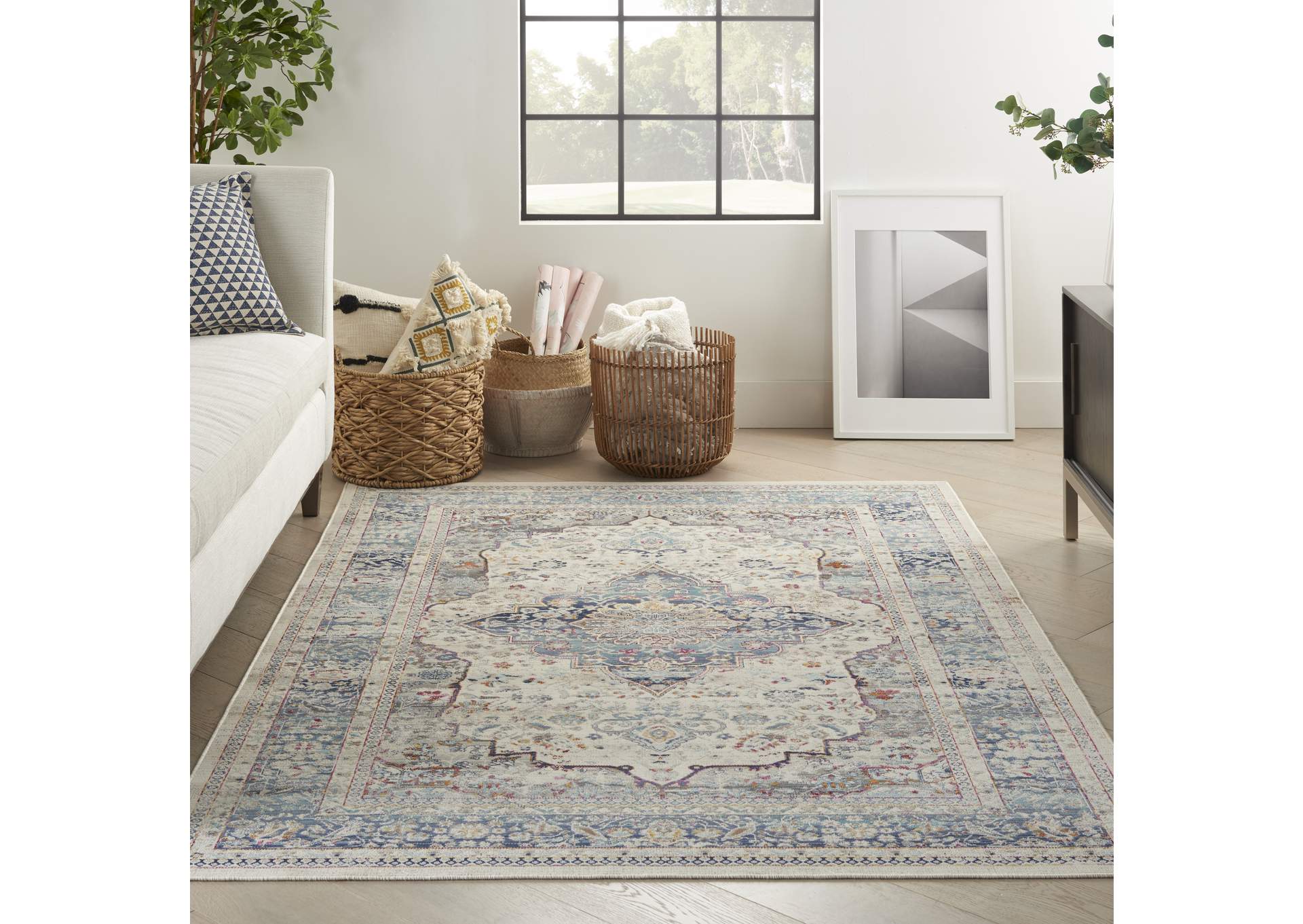 Nourison Vintage Kashan 5' x 8' Area Rug,Nourison