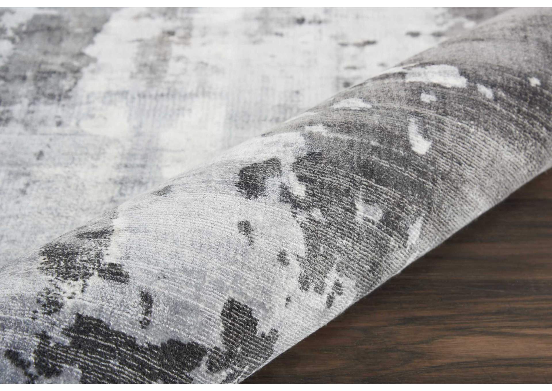 kathy ireland Home Safari Dreams KI373 Grey 8' Runner Hallway Rug,Nourison