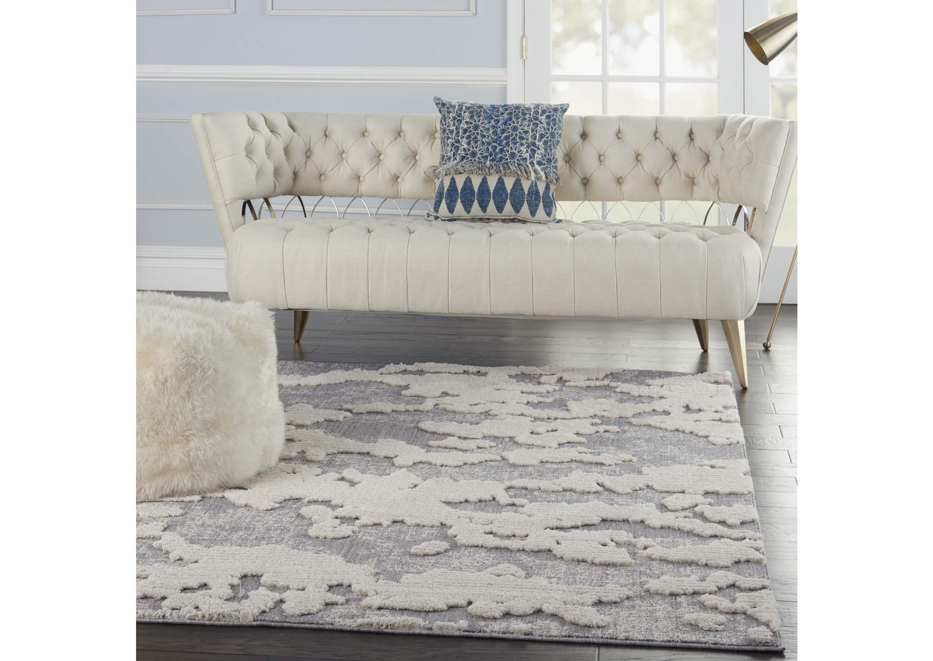 Nourison Zermatt 5' x 7' Ivory Neutral Area Rug,Nourison