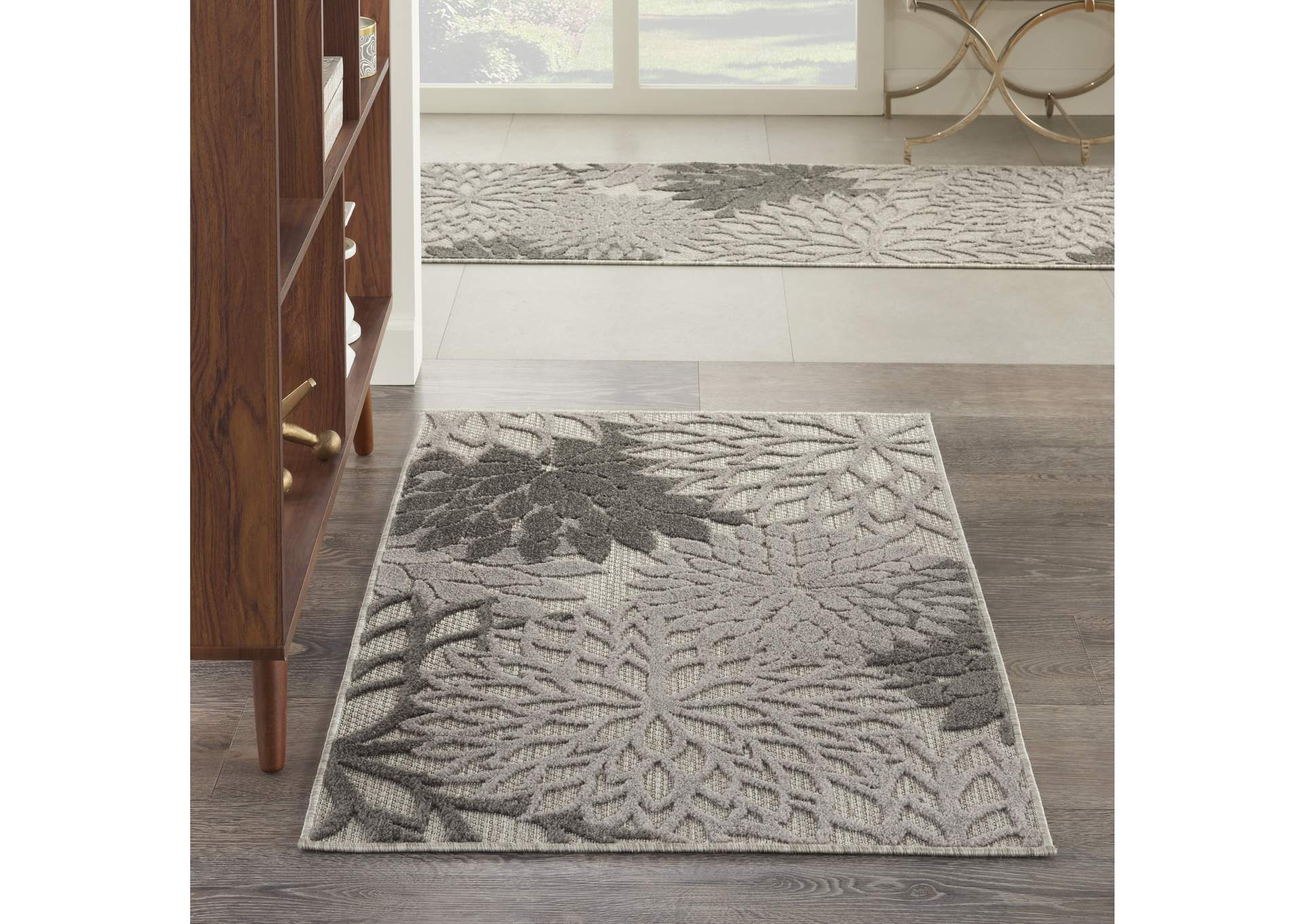 Nourison Aloha 3'x4' Silver Grey Area Rug,Nourison