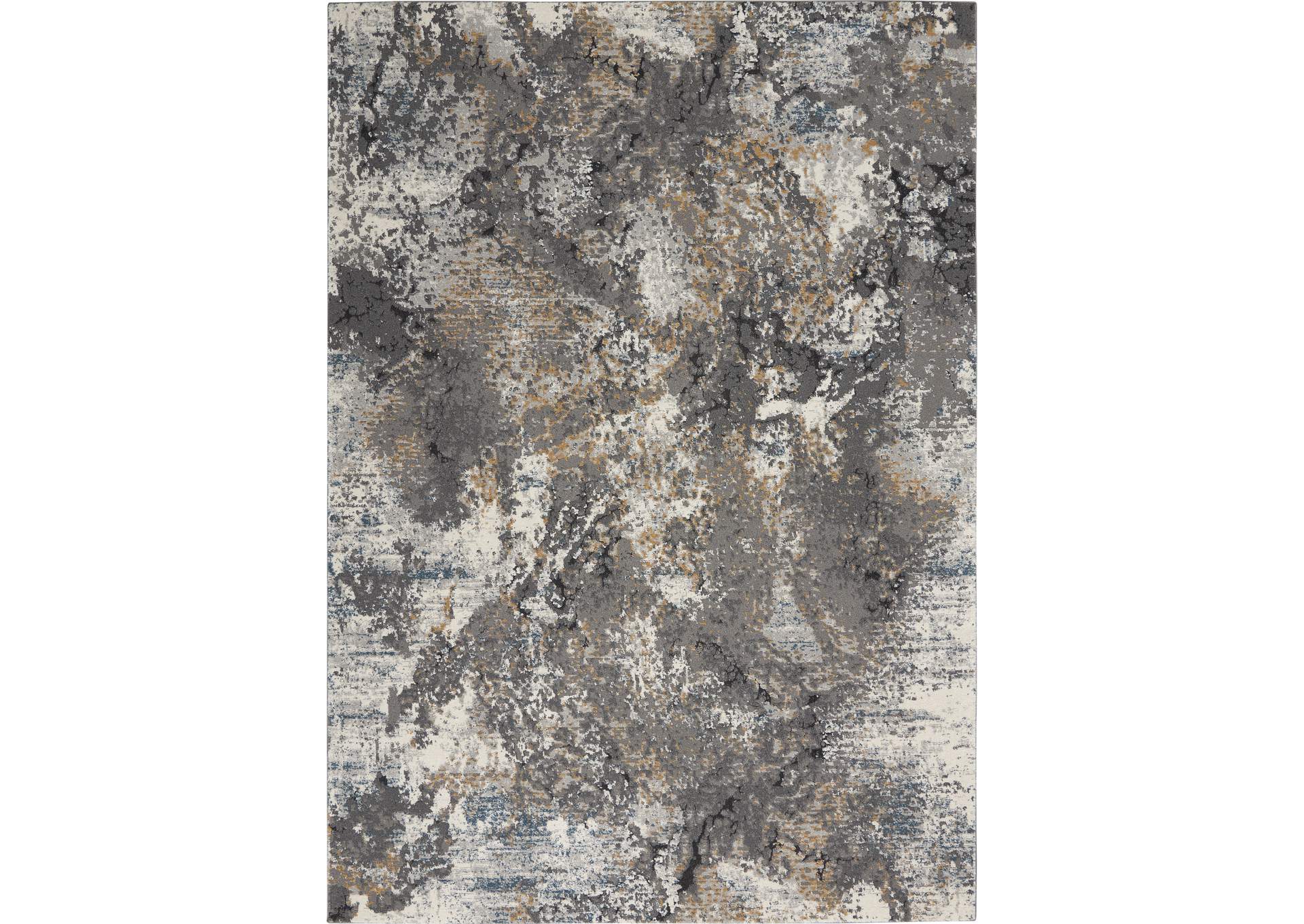 Nourison Tangra 4'x6' Grey Multi Area Rug,Nourison