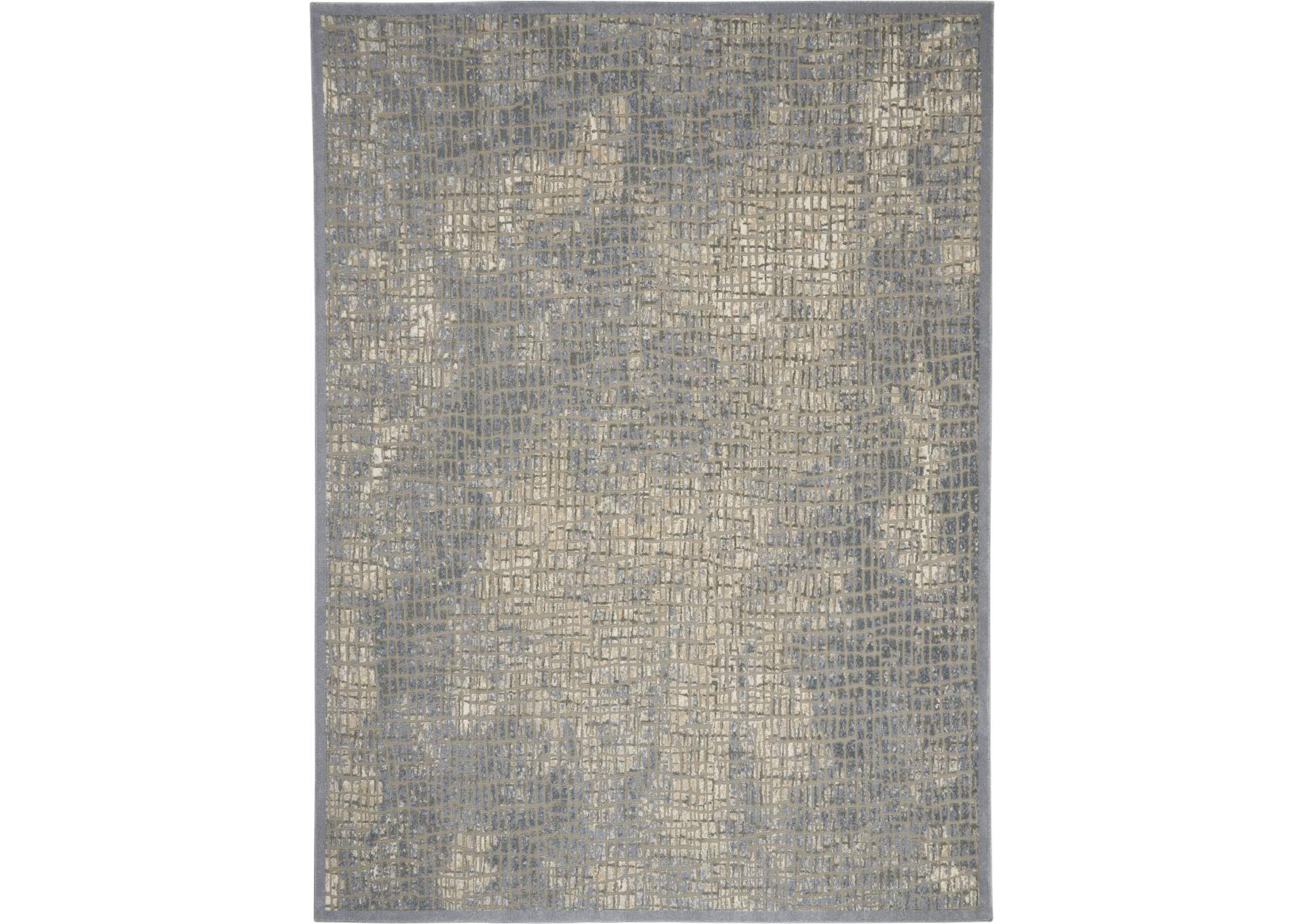 kathy ireland Home Sahara KI395 Charcoal and Beige 9'x13' Oversized Rug,Nourison