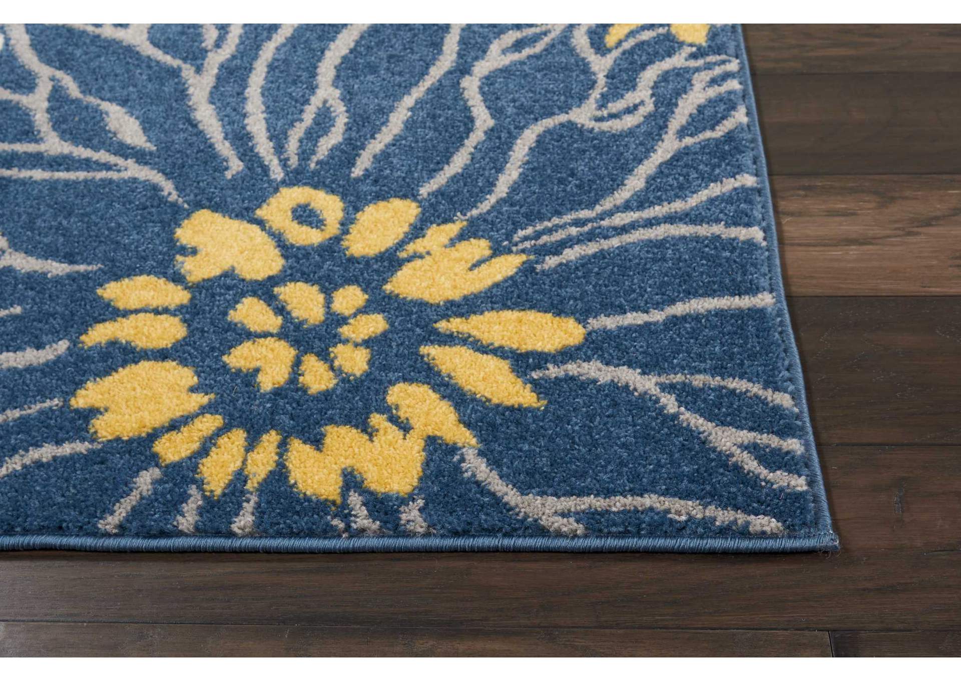 Nourison Passion PSN17 Blue 7'x10' Large Rug,Nourison