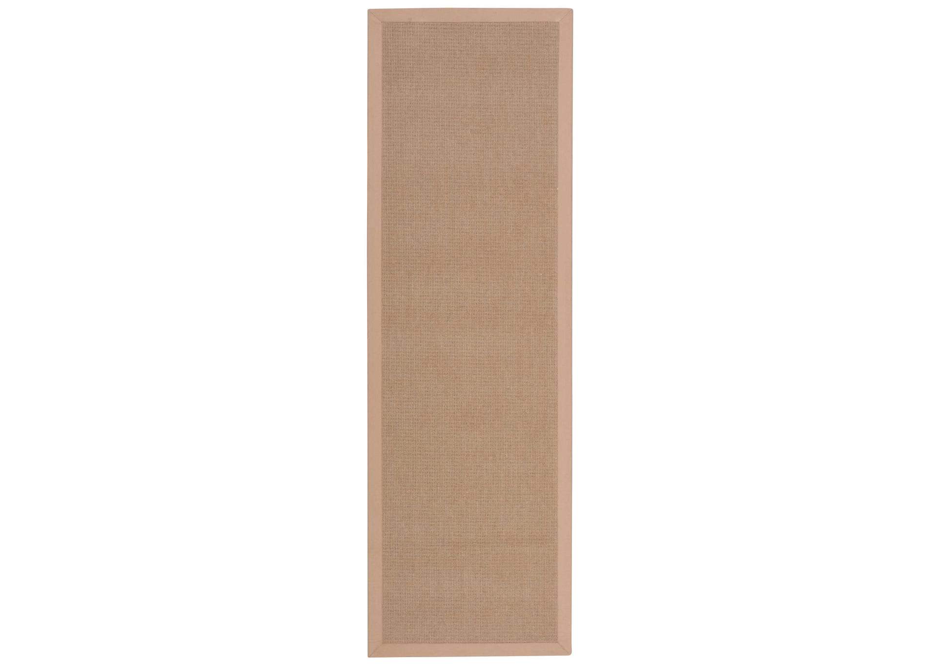 Nourison Sisal Soft SSF04 Beige 8' Runner Hallway Rug,Nourison