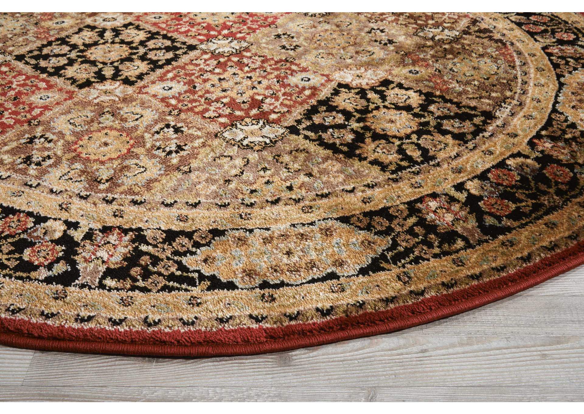 Nourison Delano DEL03 Multicolor 5' Round Area Rug,Nourison
