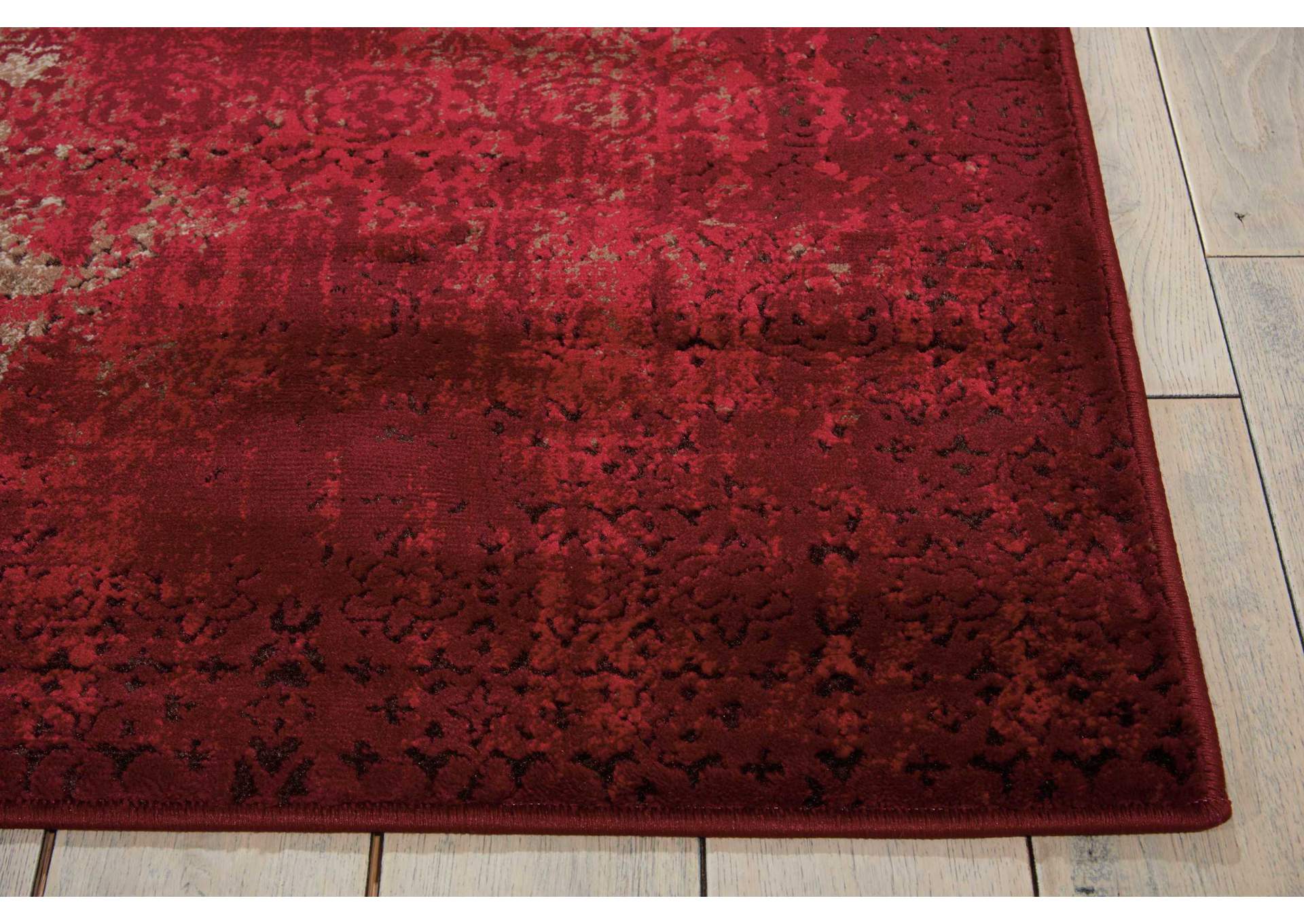 Nourison Karma KRM01 Red 5'x7' Area Rug,Nourison