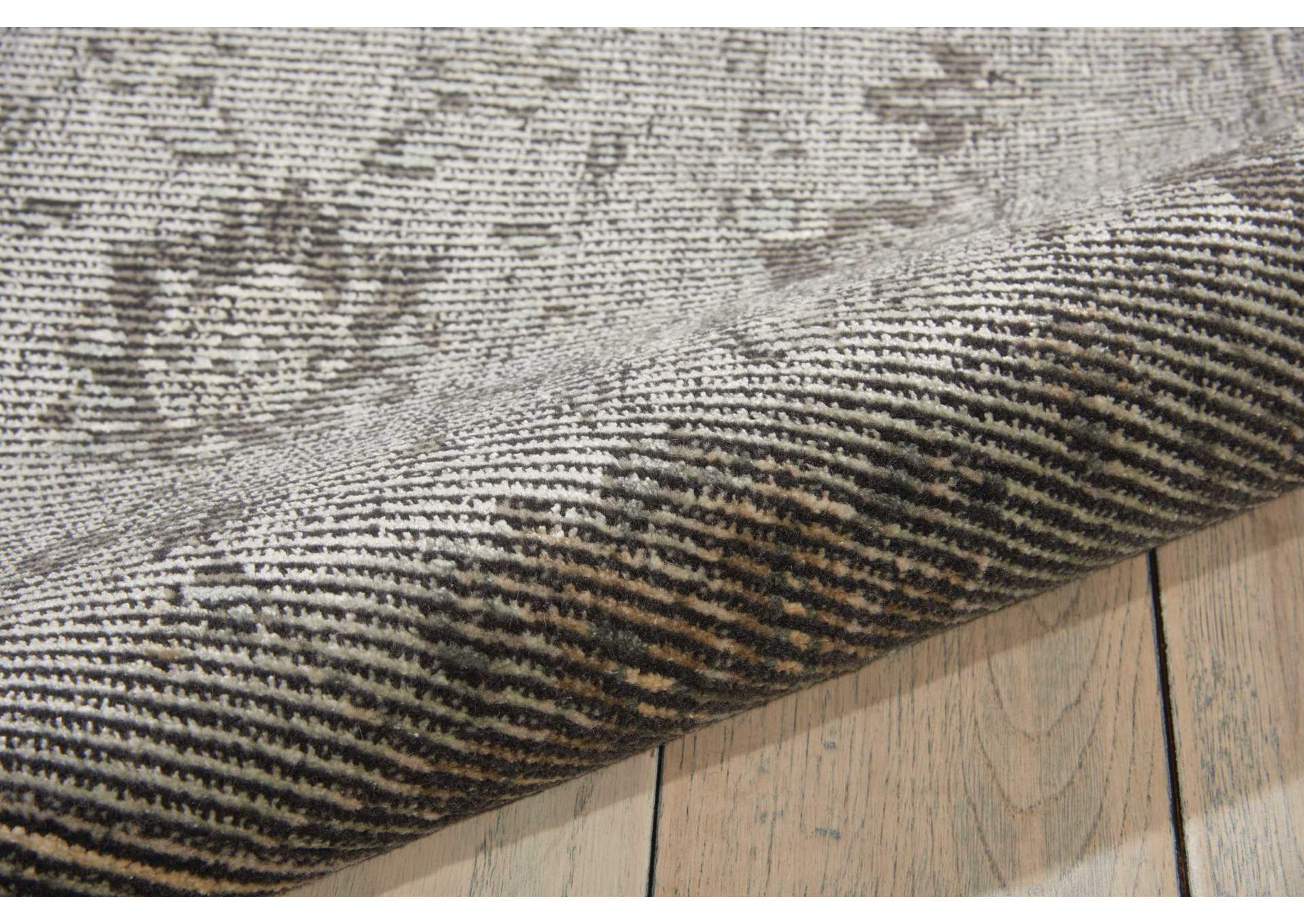 Nourison Luminance LUM06 Grey 8' Runner Hallway Rug,Nourison