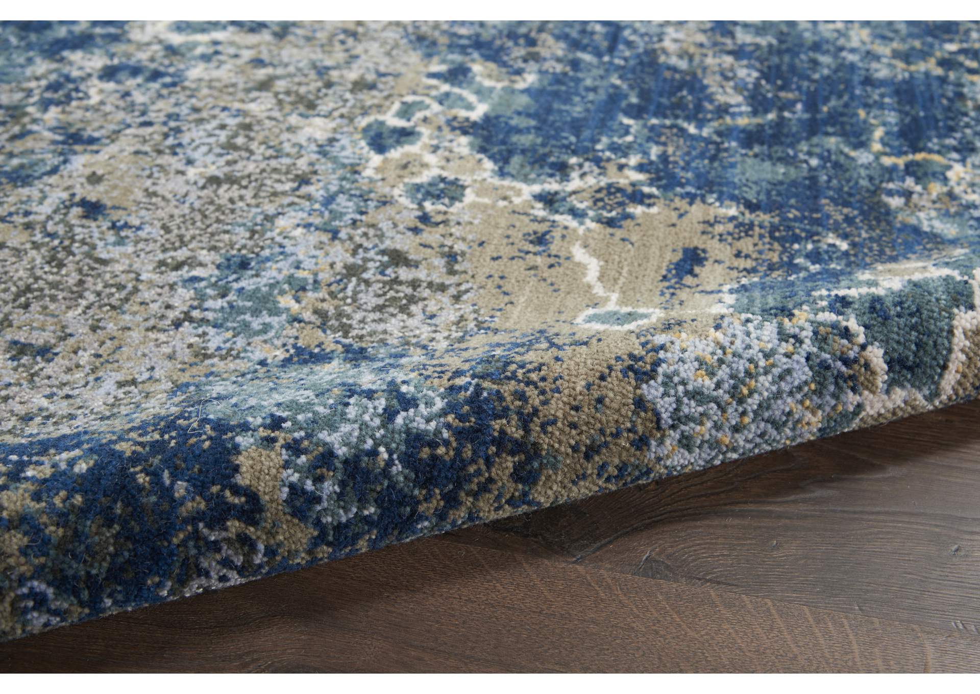 Nourison Artworks ATW02 Blue and Grey 9'x12' Rug,Nourison