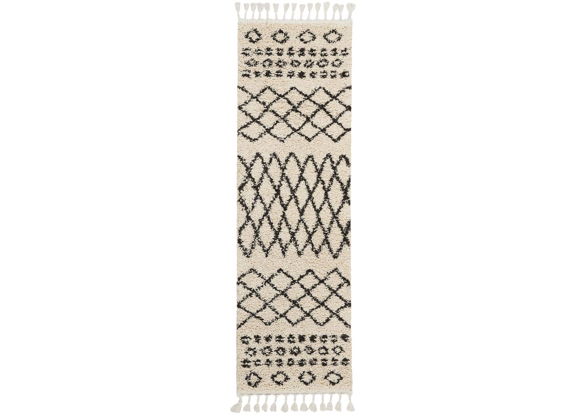 Nourison Moroccan Shag 8' Runner Area Rug,Nourison