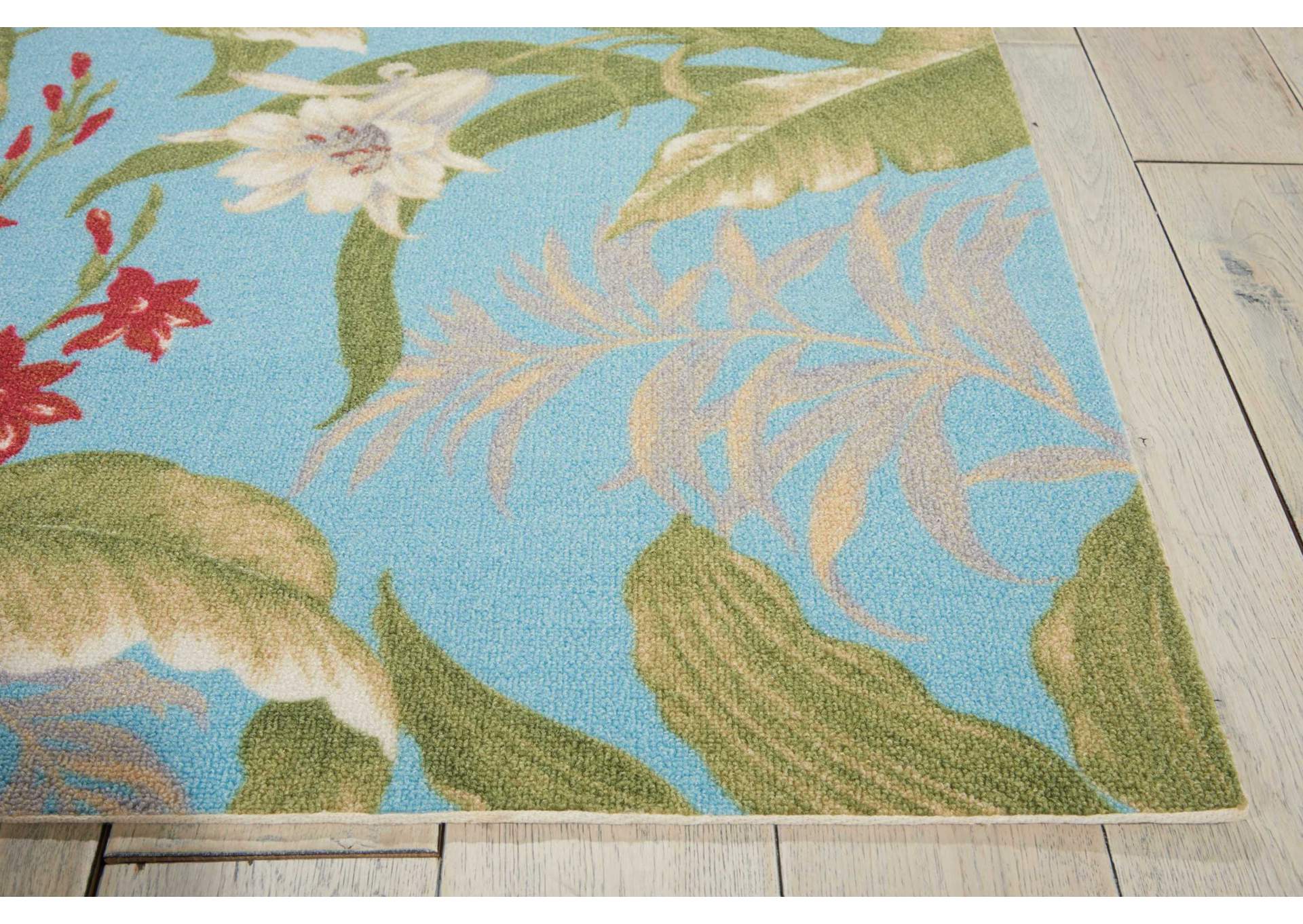 Waverly Sun N Shade SND46 Blue 10'x14' Rug,Nourison