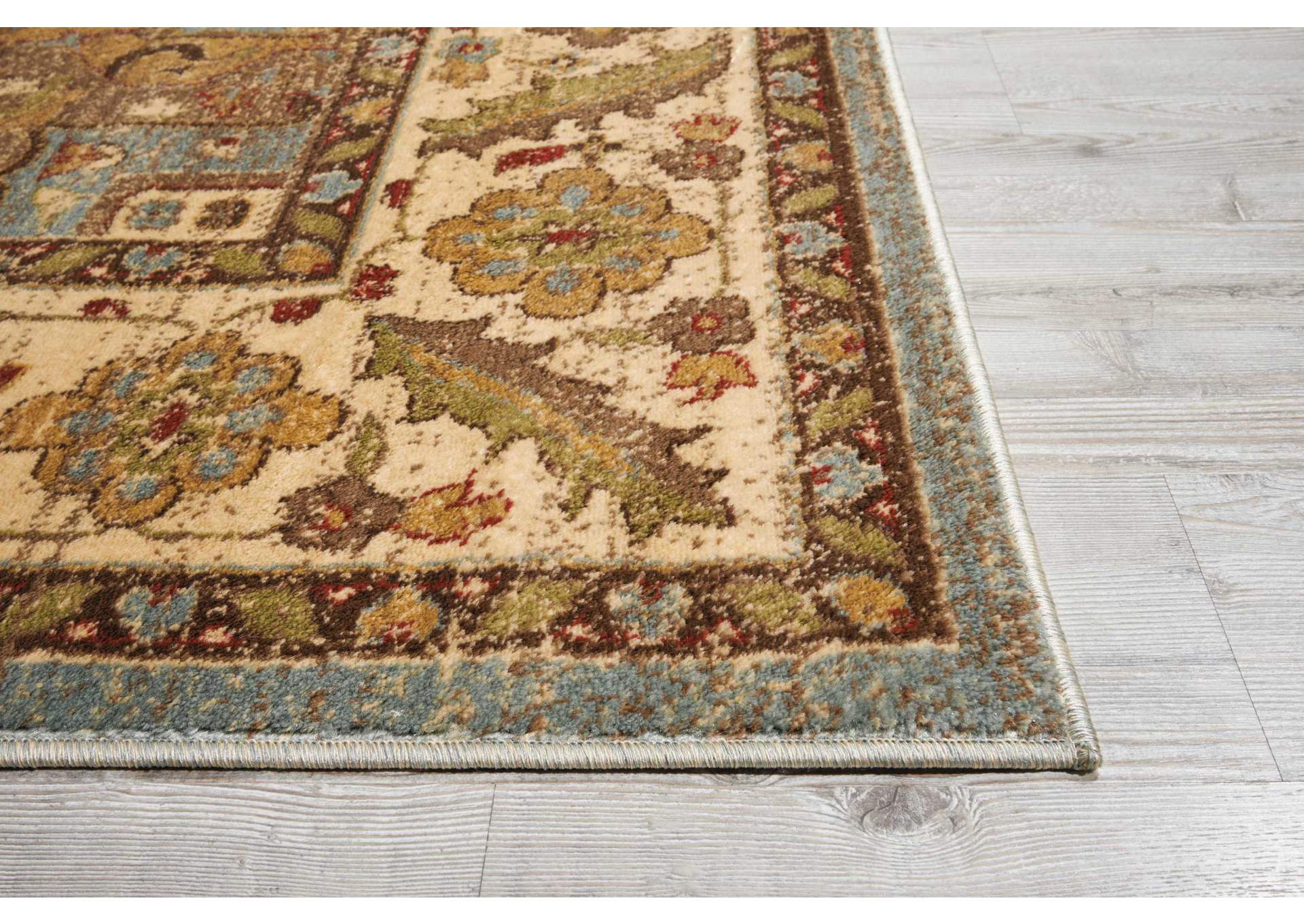 Nourison Delano DEL05 Blue 6'x9' Area Rug,Nourison