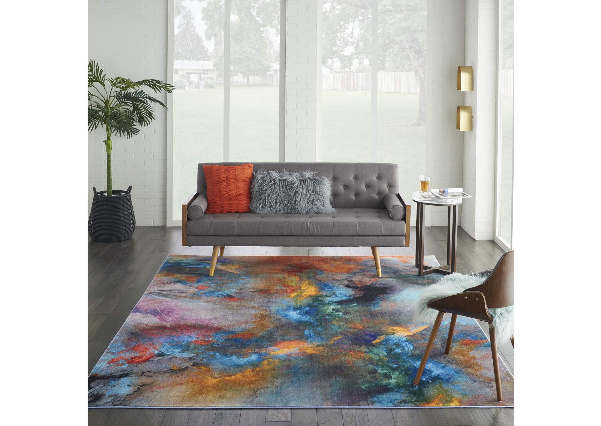 Nourison Le Reve LER03 Multicolor 9'x12' Oversized Rug,Nourison