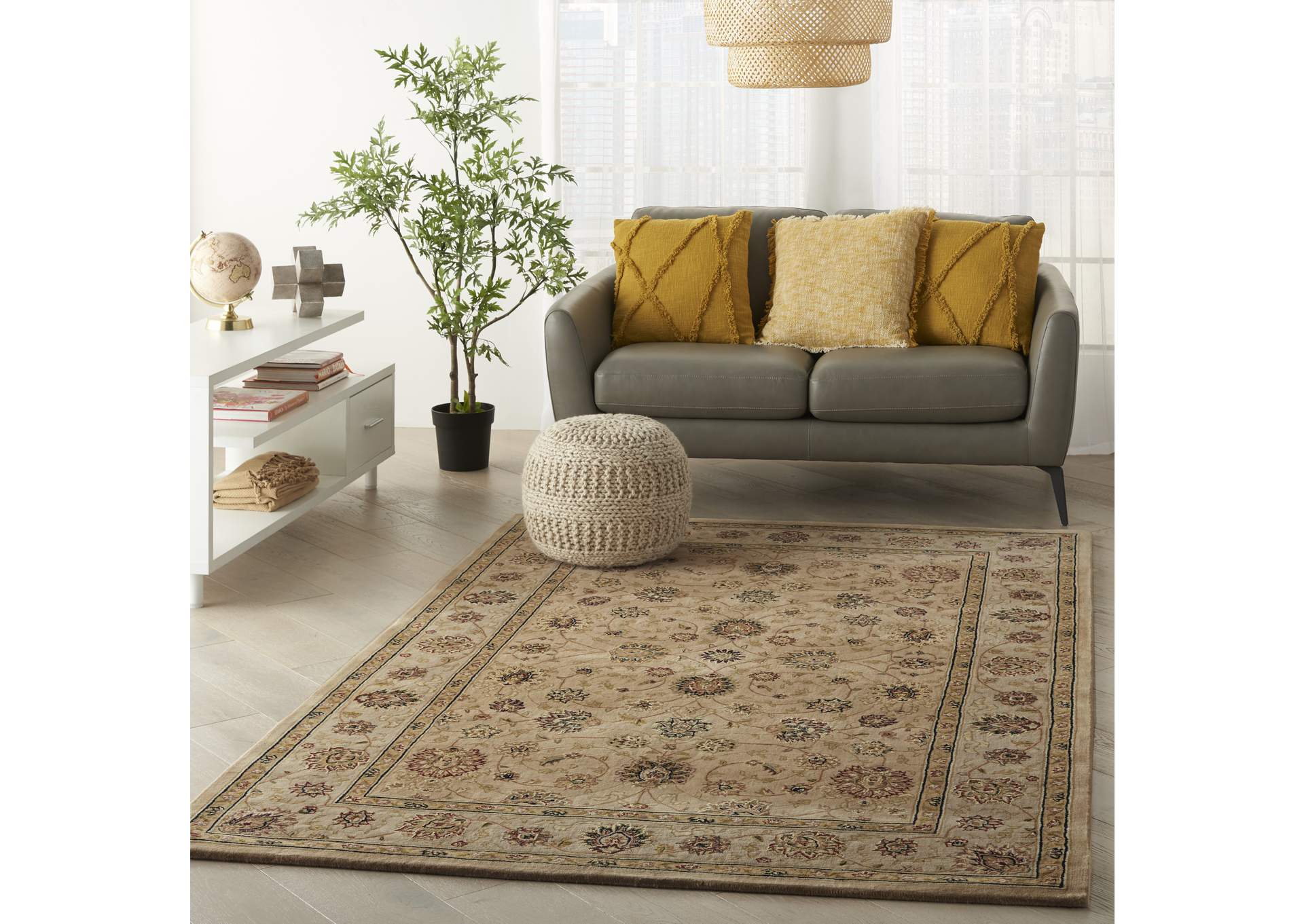 Nourison 2000 2071 Camel 4'x6' Area Rug,Nourison