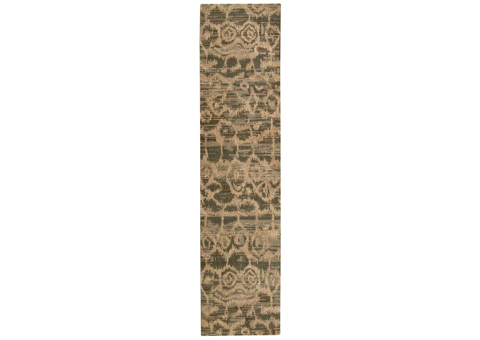 Nourison Silken Allure SLK10 Multicolor 10' Runner Hallway Rug,Nourison