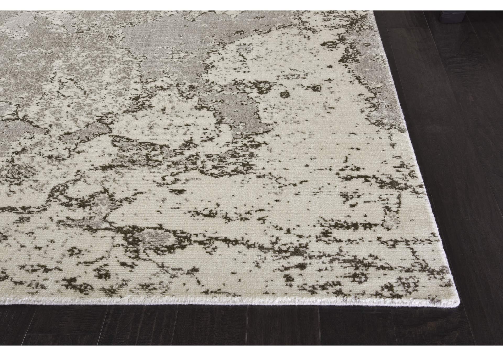 Nourison Twilight TWI06 Grey 8'x10' Large Rug,Nourison