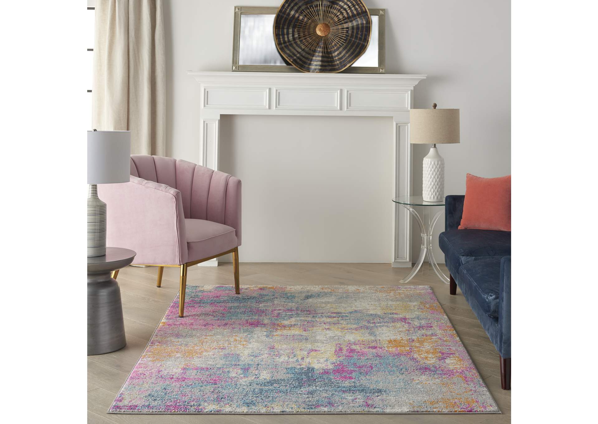 Nourison Passion 4'x6' Ivory Multicolor Area Rug,Nourison